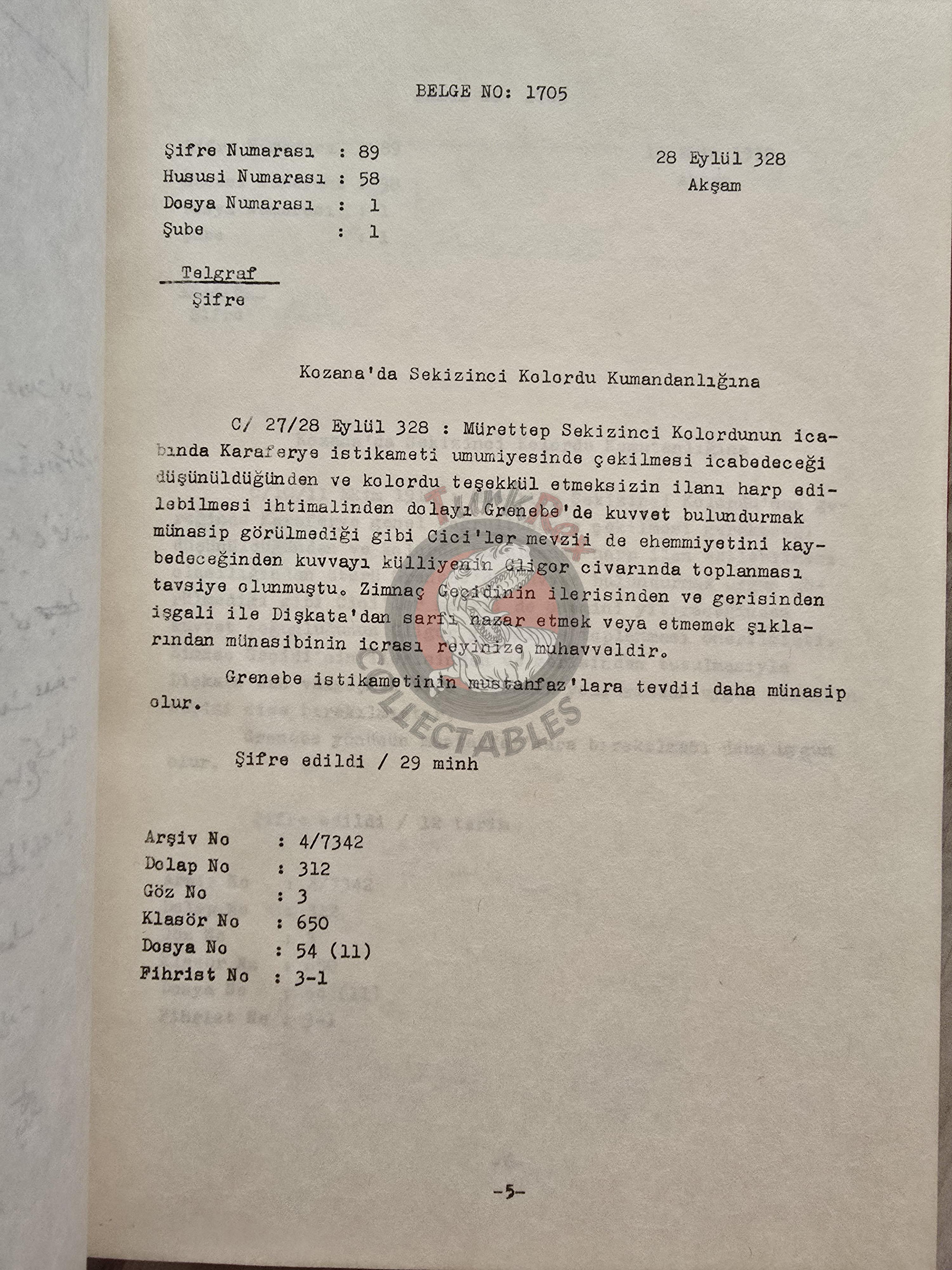 Military History Documents Journal 1980 Turkish Book Turkey Balkan Wars Ottoman Military