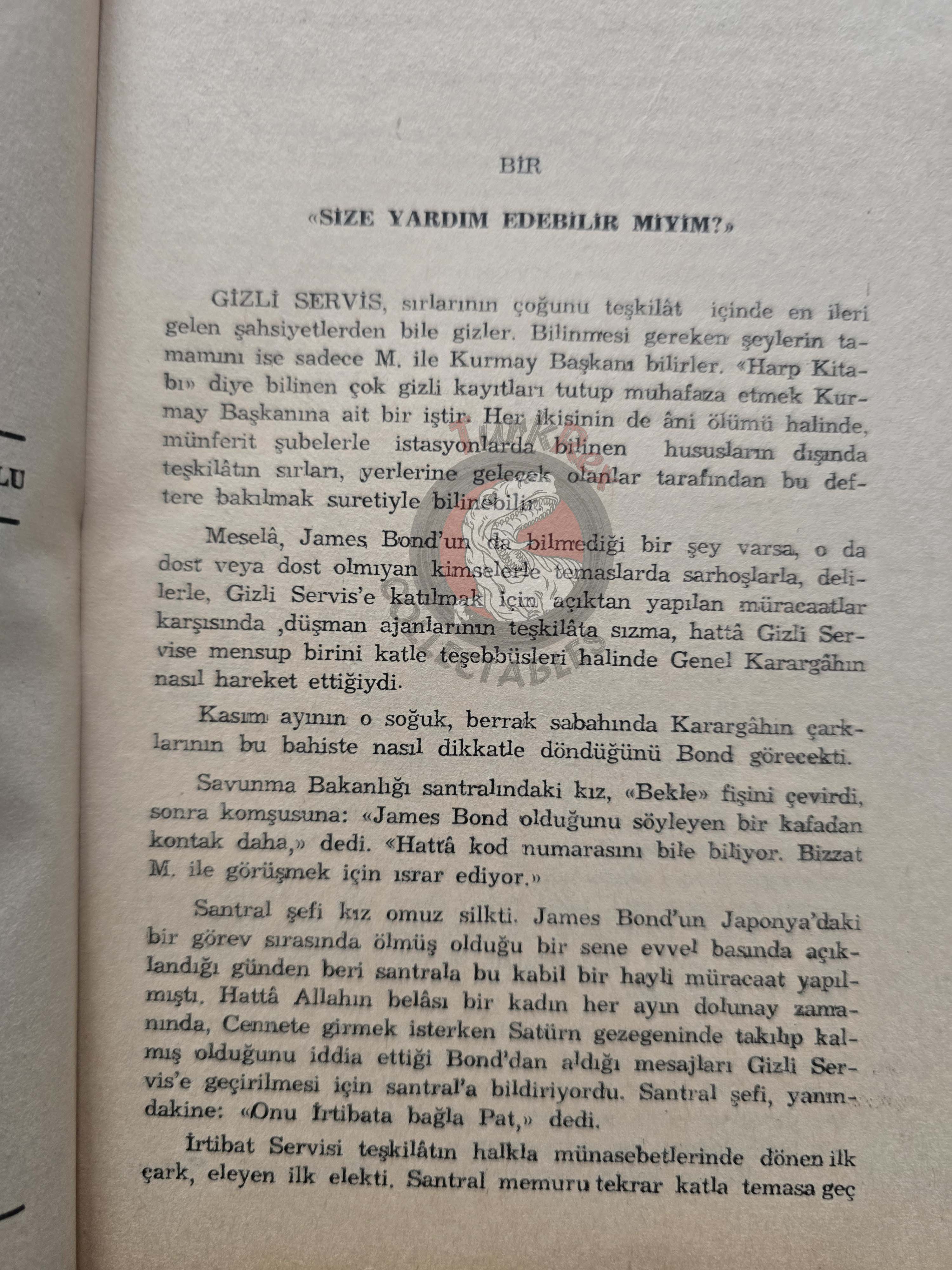 James Bond - The Man with the Golden Gun 1966 1st Turkish Book Turkey Ian Fleming