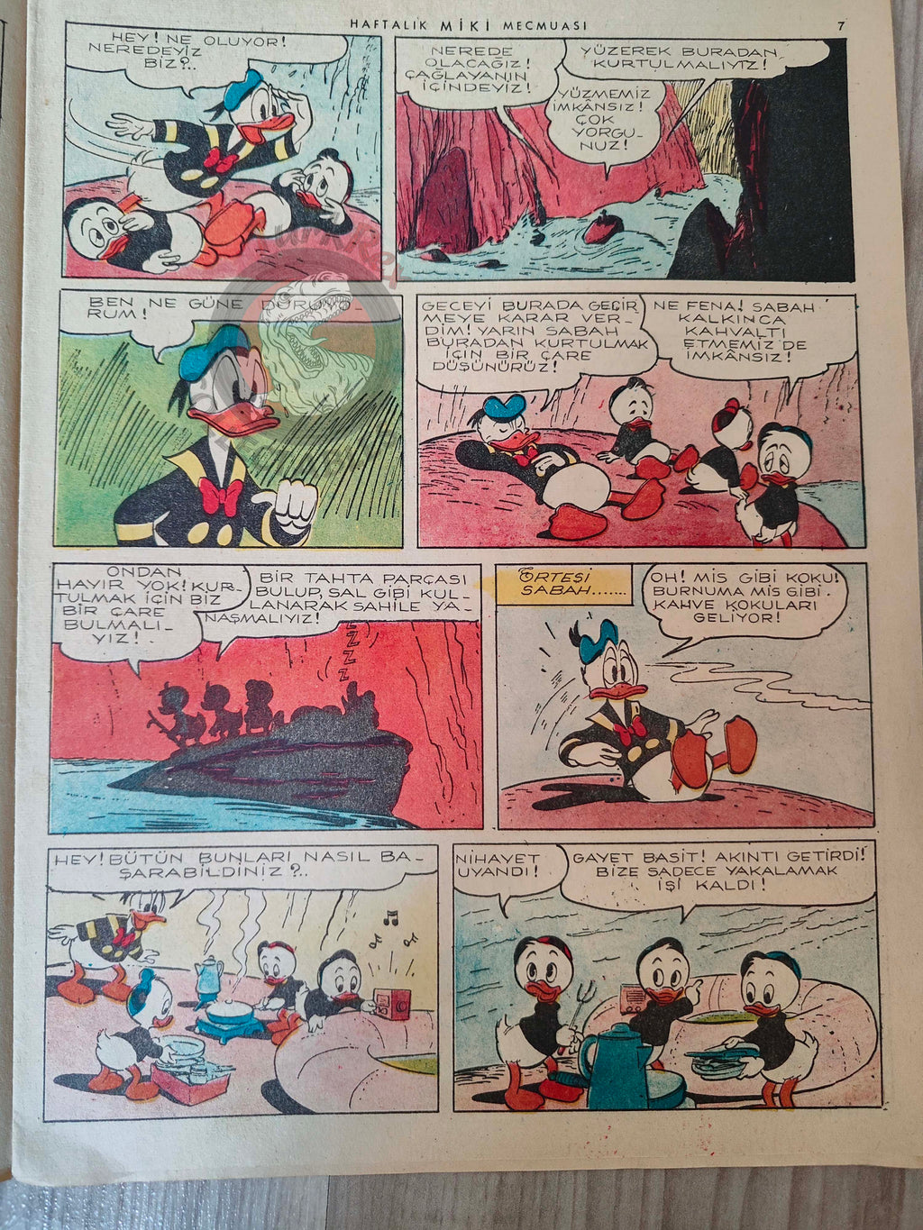 Mickey Mouse Mag #56 1963 Turkish Comic Turkey Walt Disney Donald Duck Chip ’n Dale
