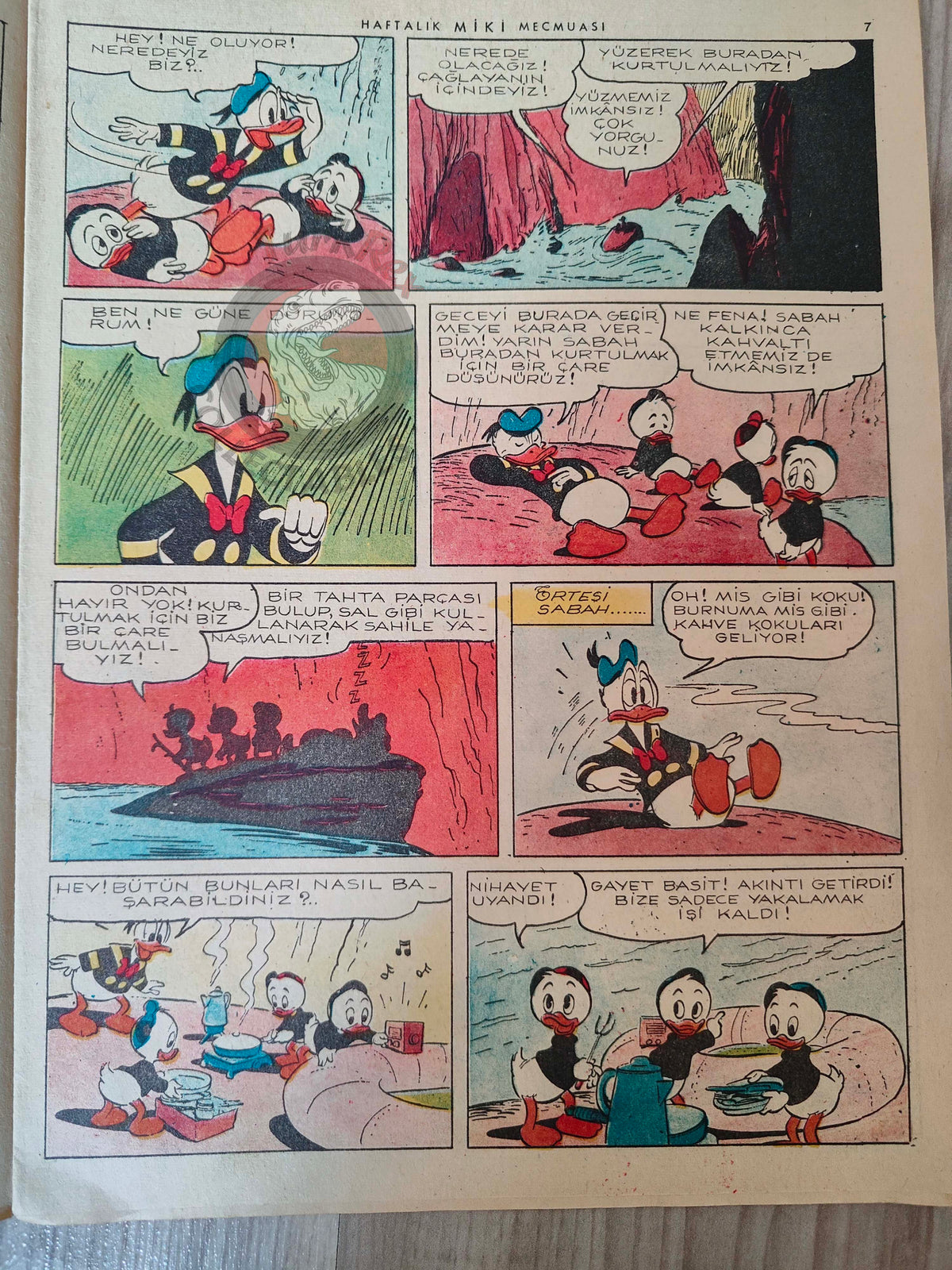 Mickey Mouse Mag #56 1963 Turkish Comic Turkey Walt Disney Donald Duck Chip ’n Dale