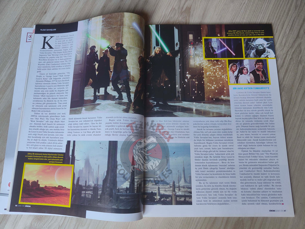 Sinema 2012 Star Wars: Episode I – The Phantom Menace Turkish Mag Turkey Steven Spielberg