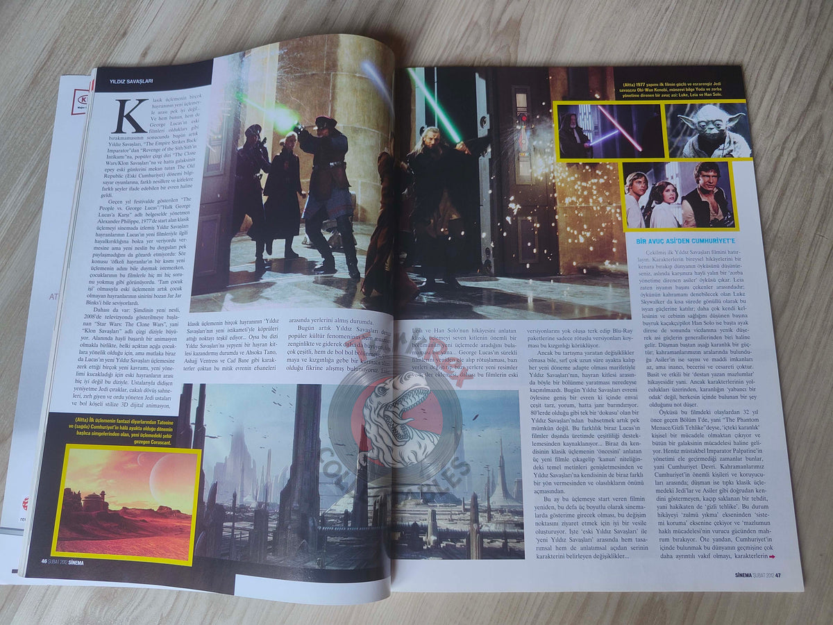 Sinema 2012 Star Wars: Episode I – The Phantom Menace Turkish Mag Turkey Steven Spielberg
