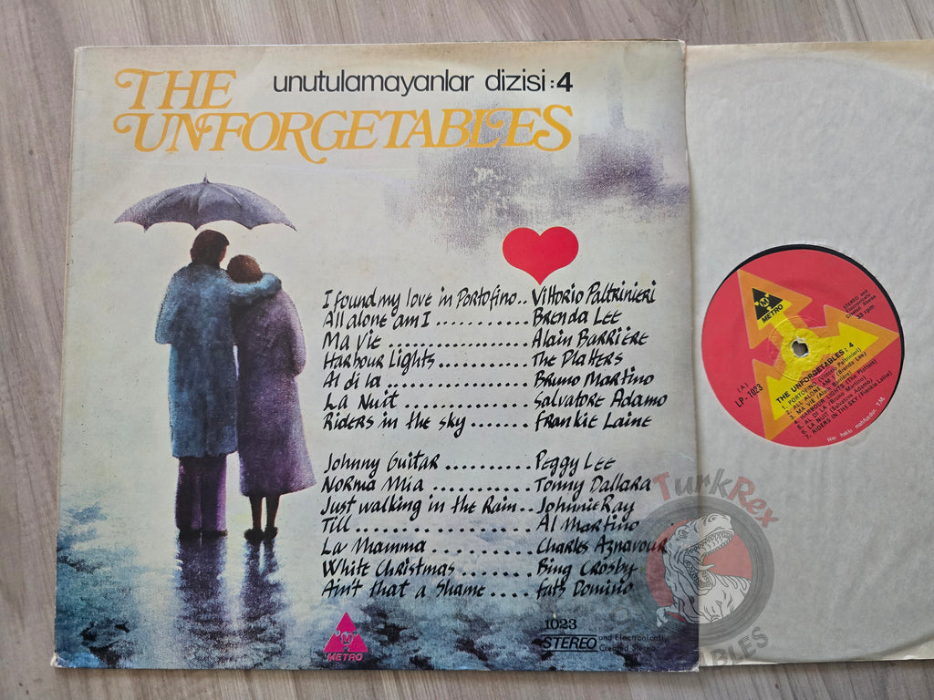 Various – The Unforgetables 4 Turkish Pressing Vinyl Turkey Edition