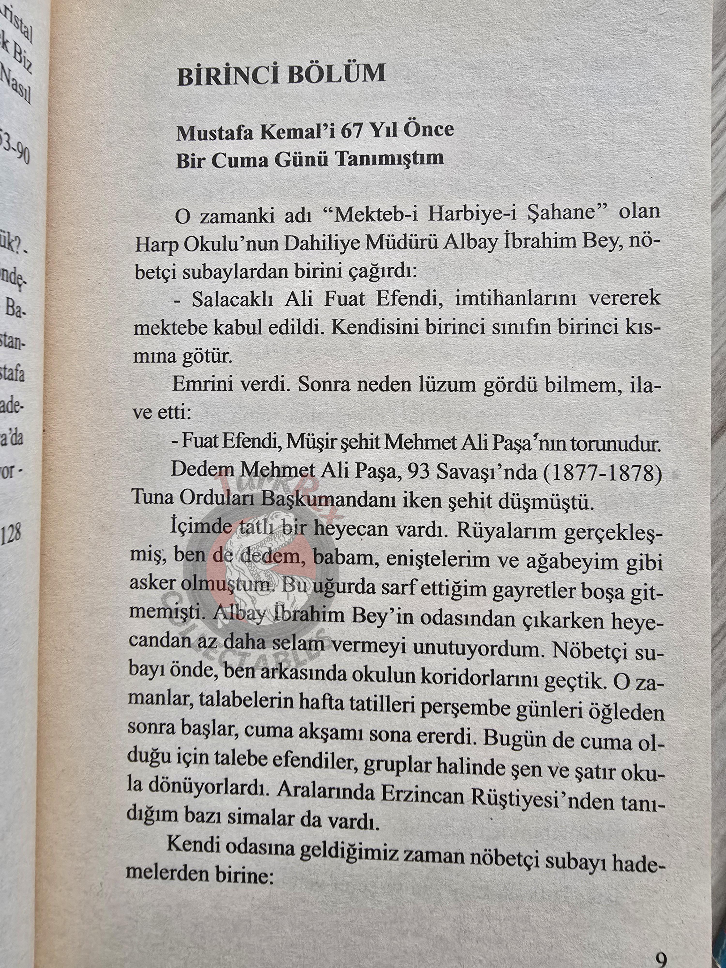 Ali Fuat Cebesoy – Atatürk, My Classmate 1997 Turkish Book Turkey
