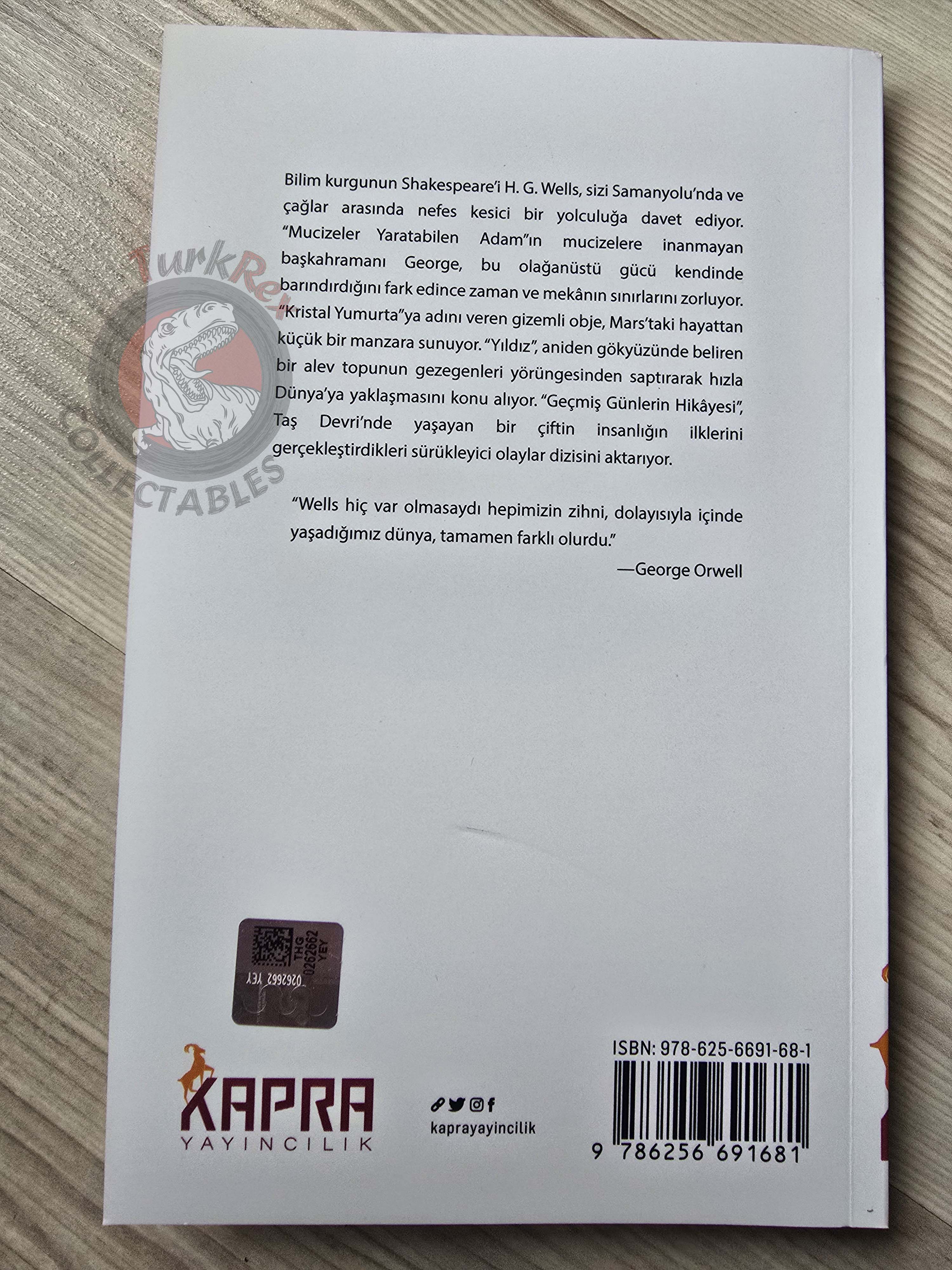H. G. Wells – Tales of Space and Time Turkish Book Turkey