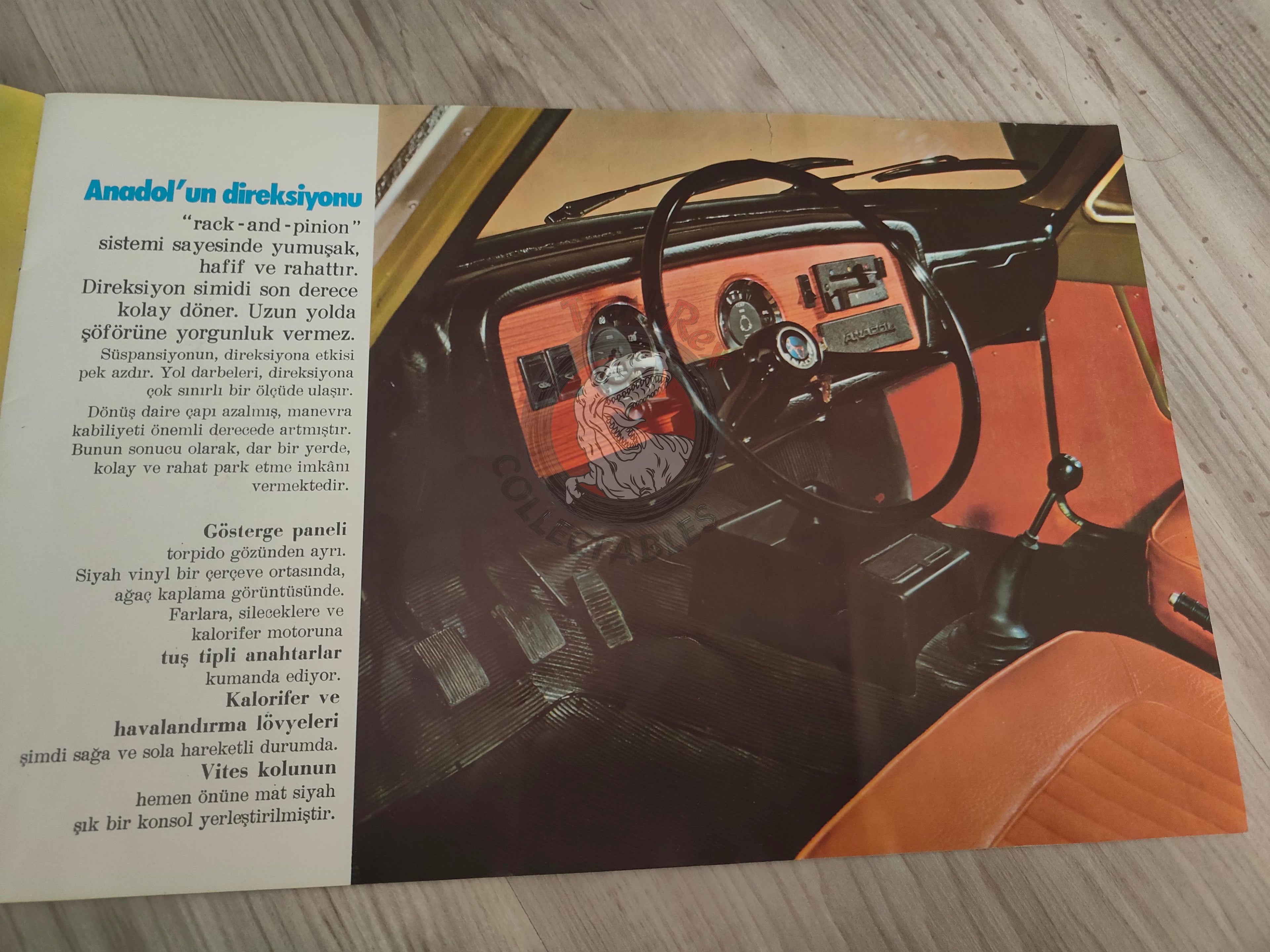 Yeni Anadol Sales Brochure A2 SL 70s Turkish Car Turkey Koç Catalogue Ford