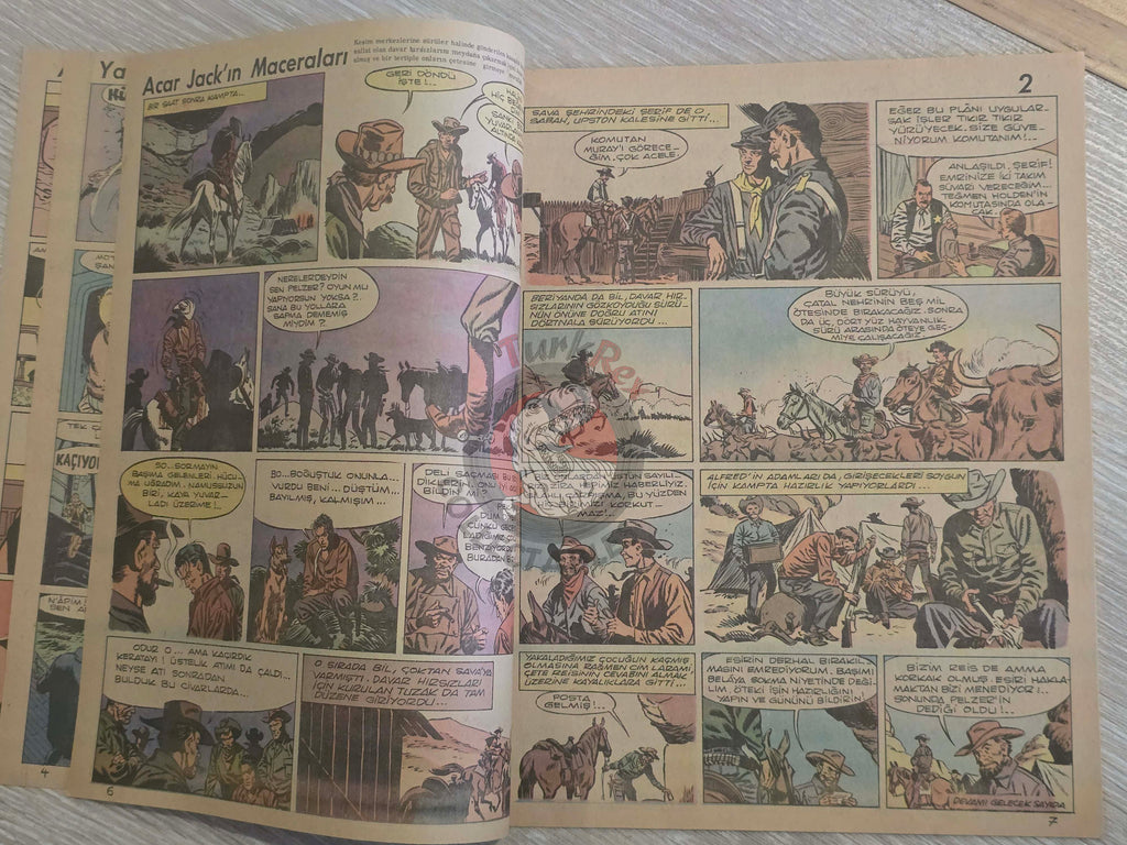 ZıpZıp #9 Dan Cooper 1964 Tintin Magazine Turkish Comic Turkey Ric Hochet Pom et Teddy
