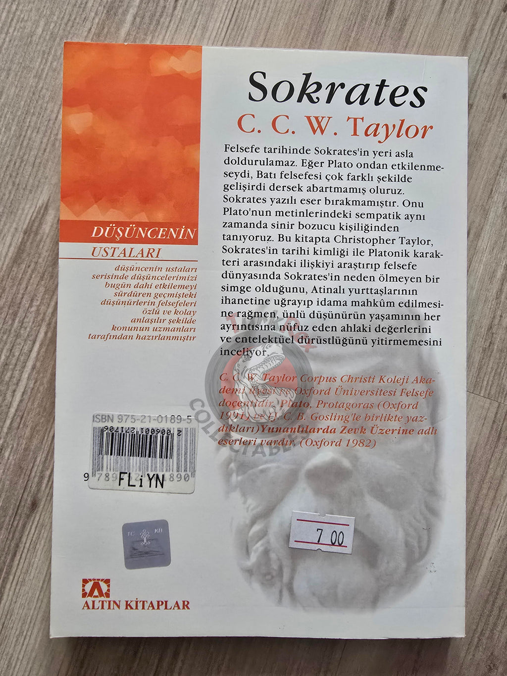 C. C. W. Taylor – Socrates 2002 Turkish Book Turkey
