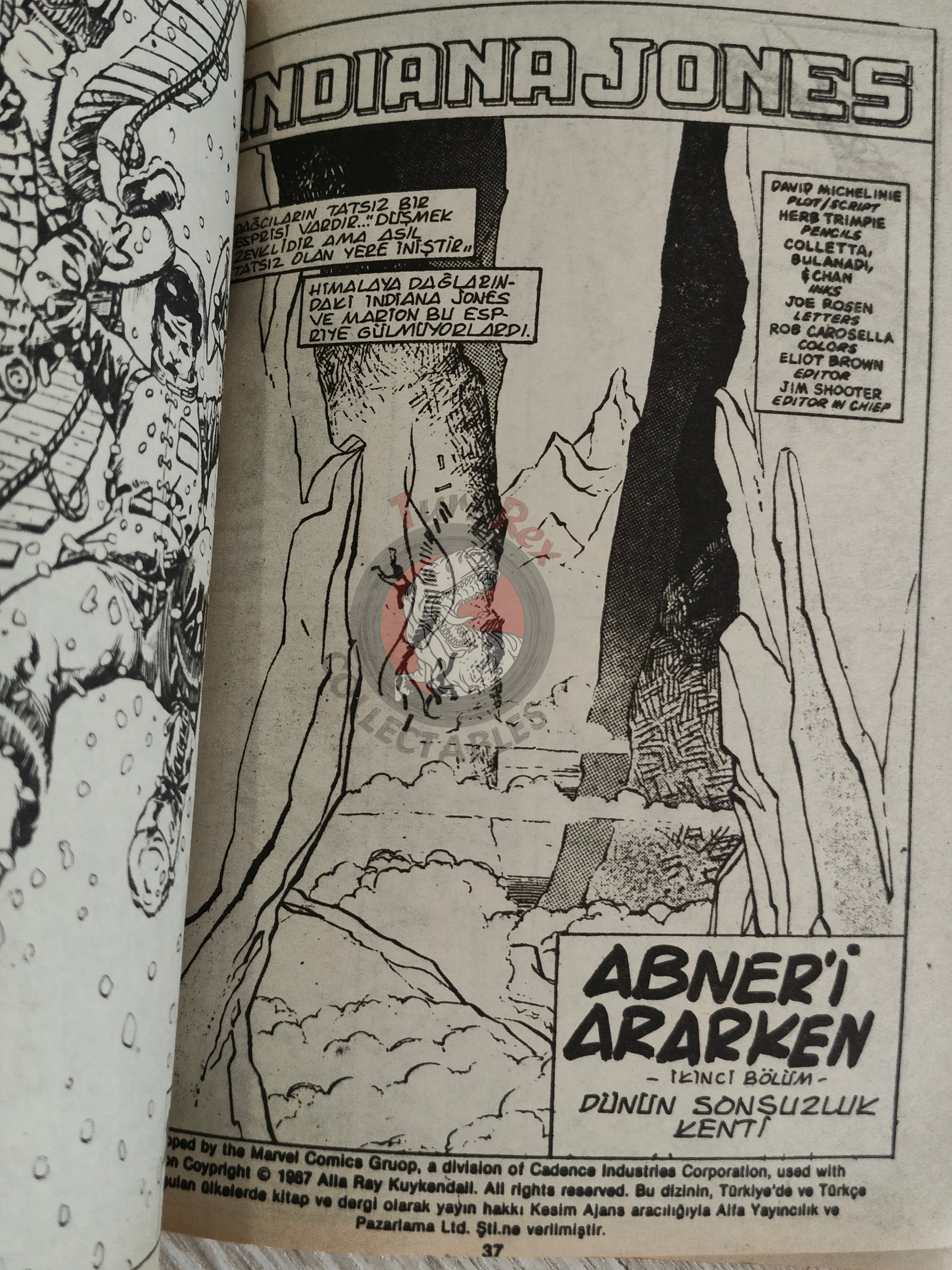 Red Sonja #12 1987 Turkish Comic Turkey Cover #11 - #12 Indiana Jones #18 #23