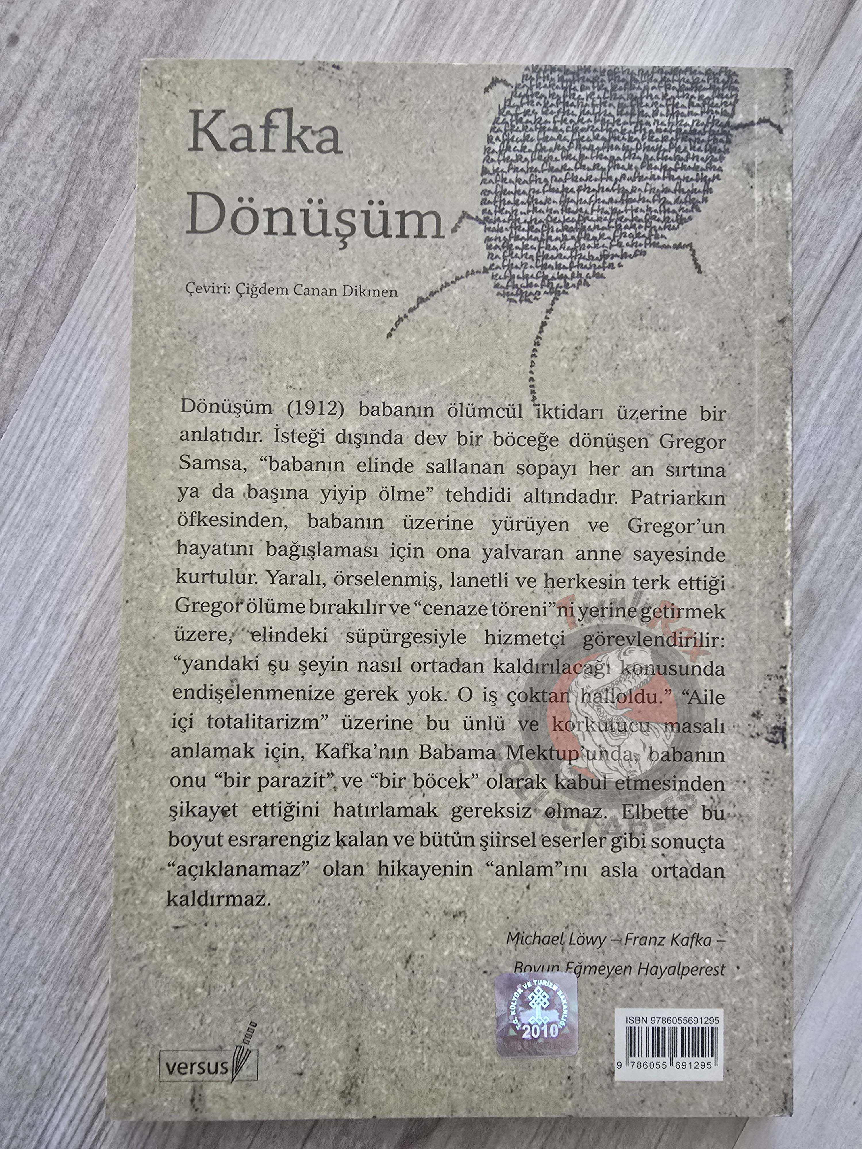 Franz Kafka – The Metamorphosis Turkish Book Turkey