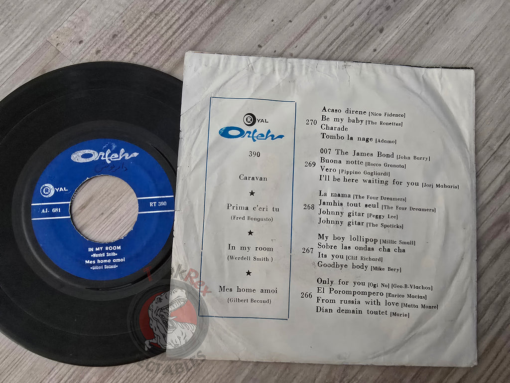 Gilbert Bécaud / Duke Ellington / Fred Bongusto / Verdelle Smith 7" Iran Pressing Vinyl Iranian Edition