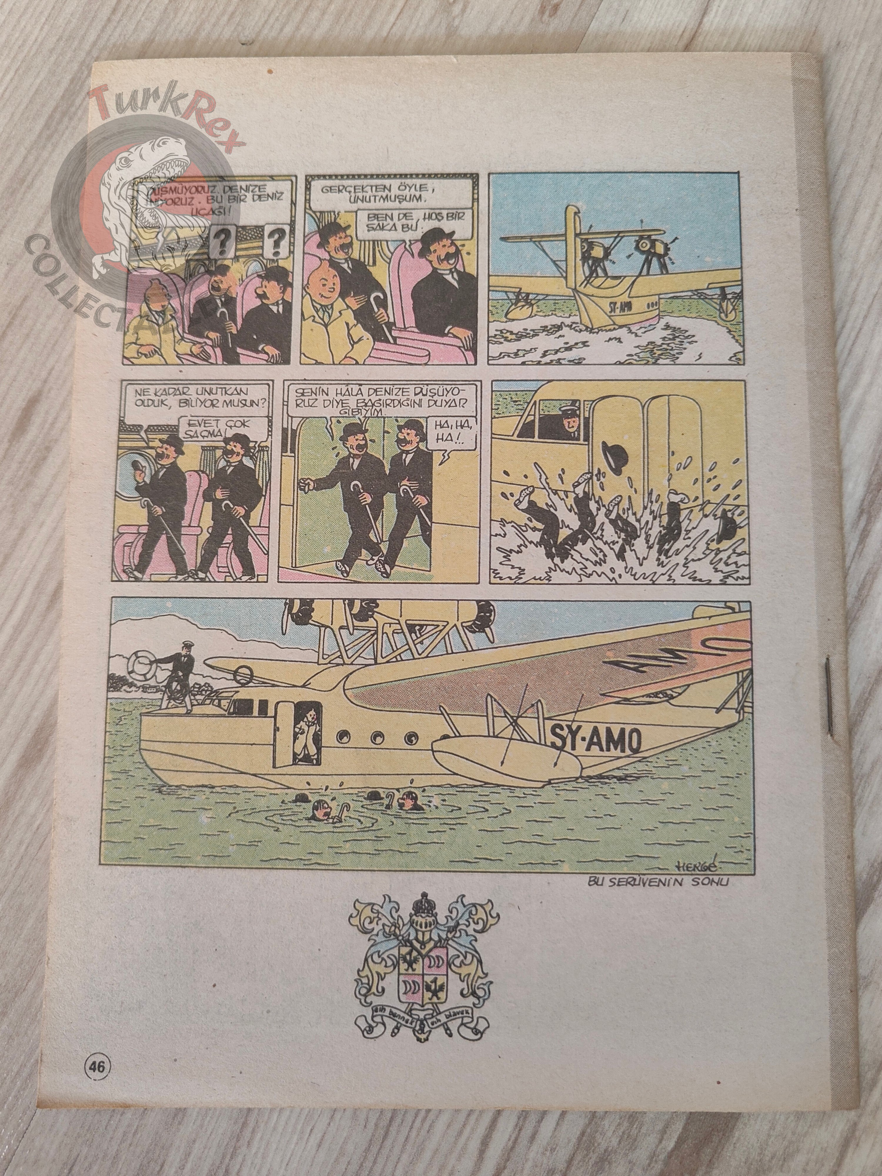 Tintin – King Ottokar's Sceptre 1989 Turkish Edition Comic Turkey