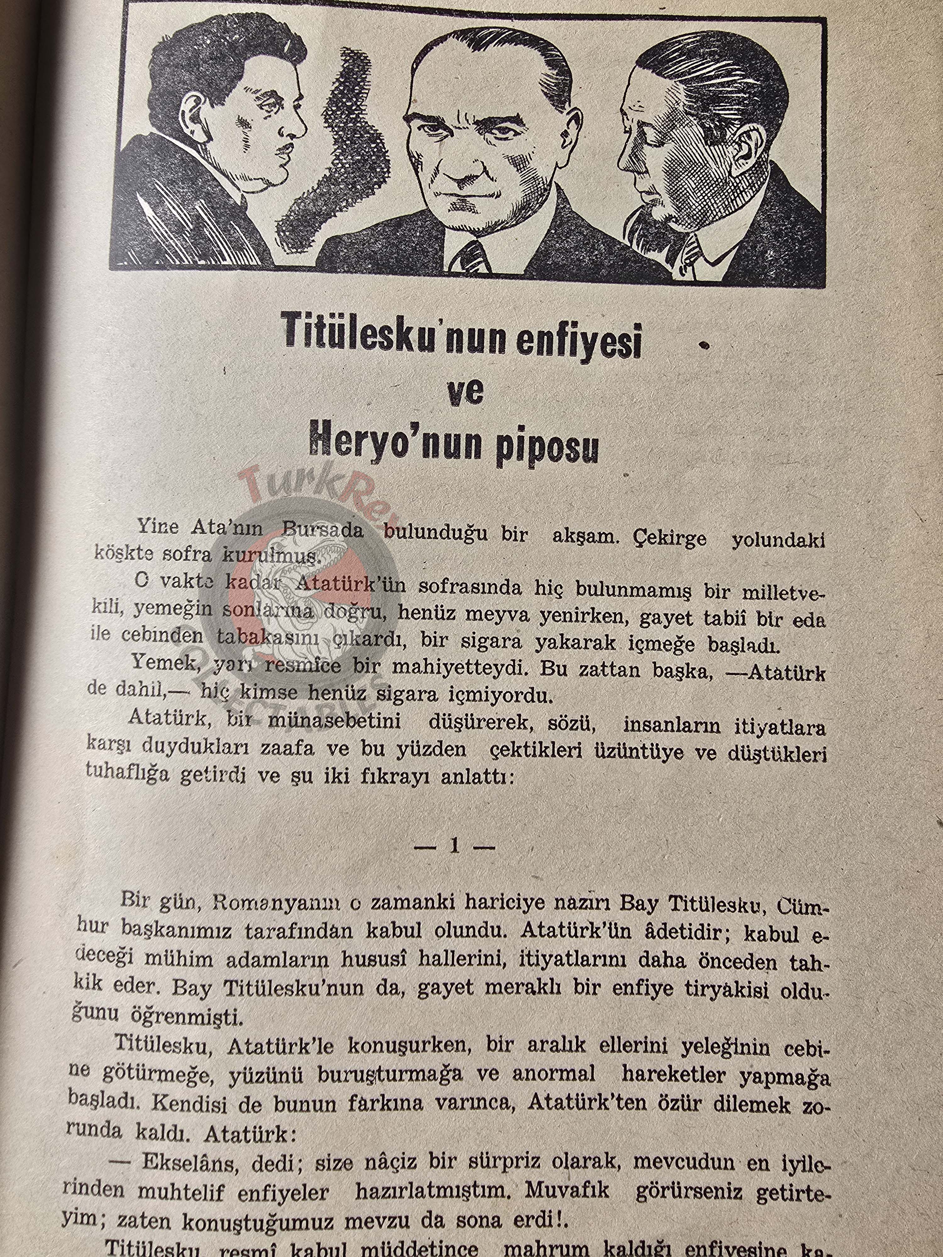 Rıza Ruşen Yücer – A Few Anecdotes and Memories of Atatürk 1947 Turkish Book Turkey
