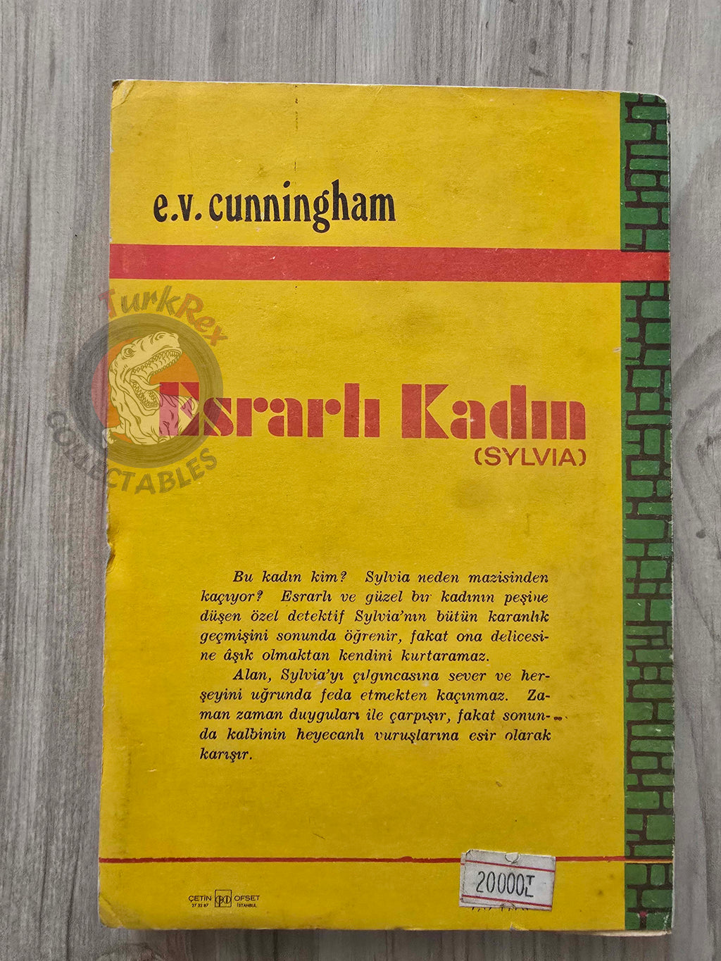 E. V. Cunningham – Sylvia  1970 1st Turkish Book Turkey