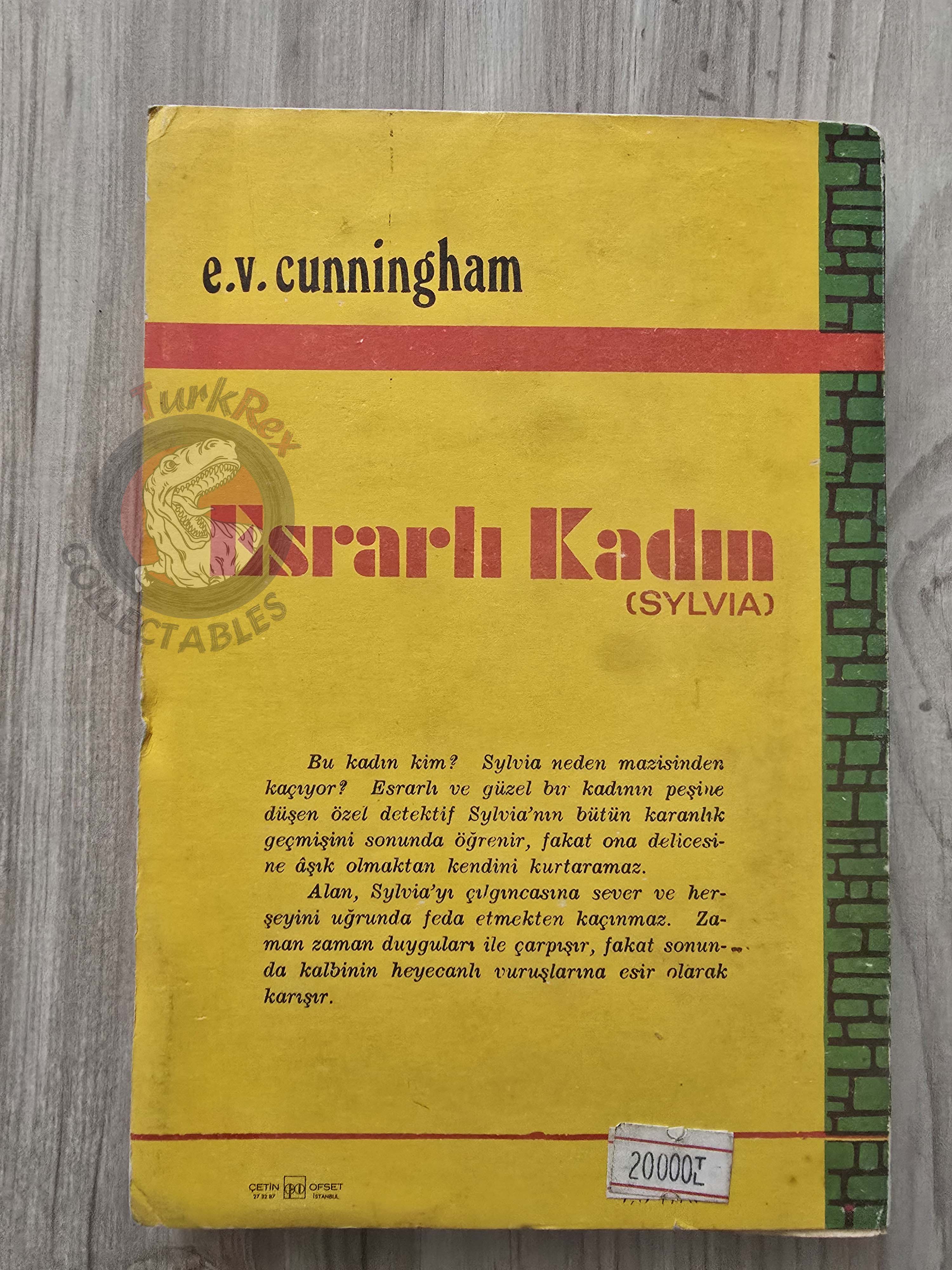 E. V. Cunningham – Sylvia  1970 1st Turkish Book Turkey