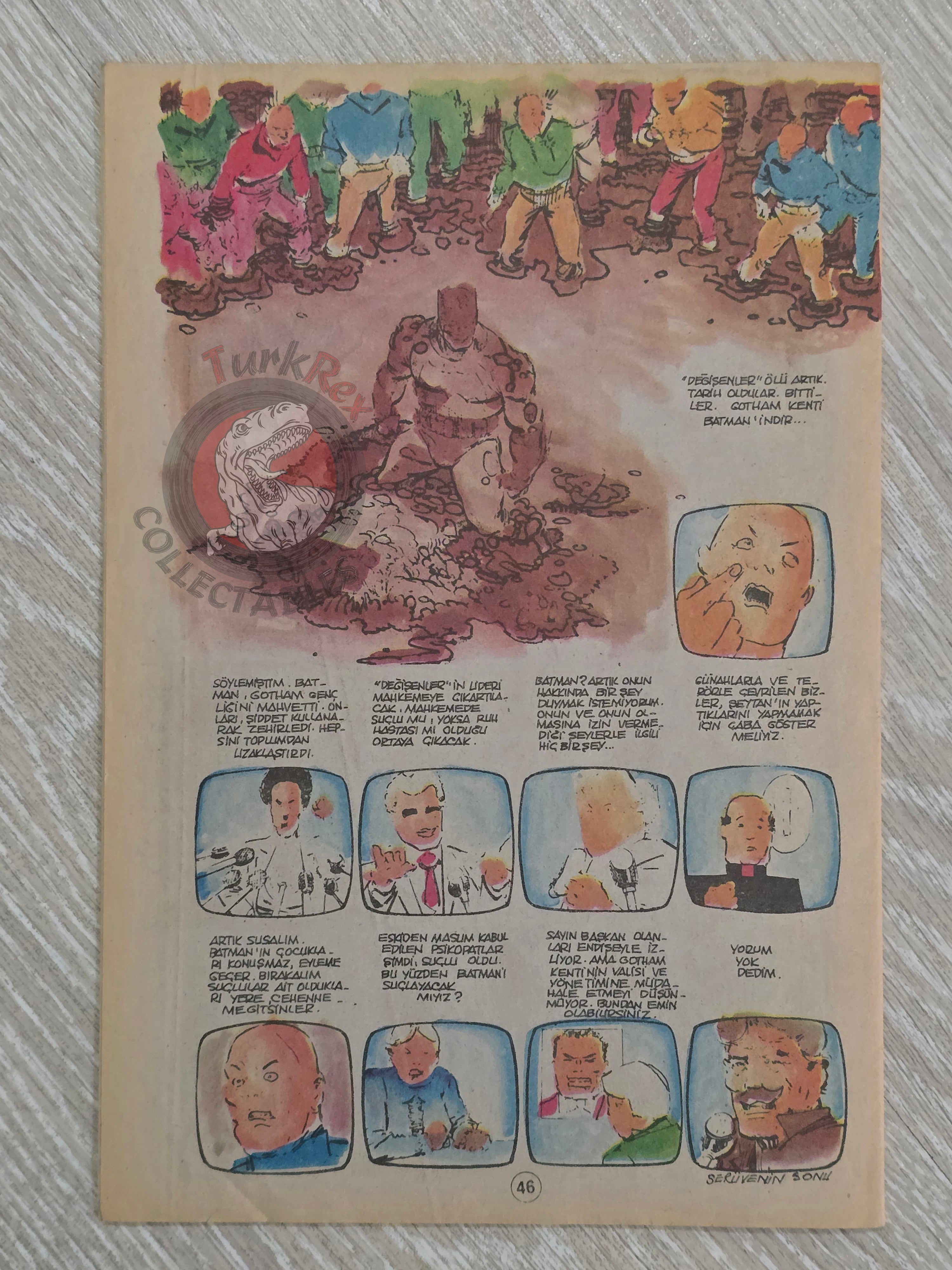 Batman The Dark Knight Returns #4 1989 Turkish Comic Turkey