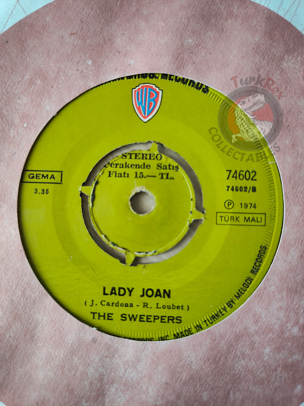 The Sweepers – Bye Baby Bye 7" Turkish Pressing Vinyl Turkey Edition