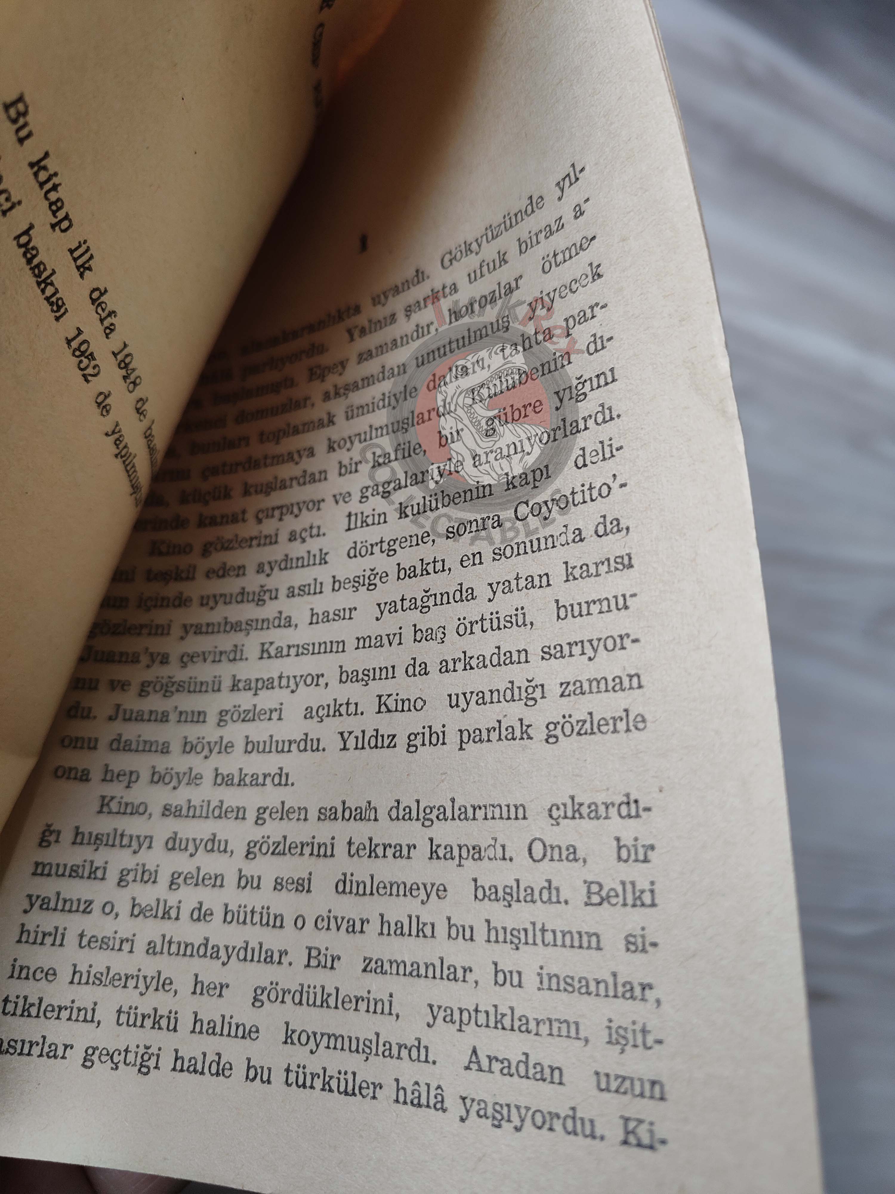 John Steinbeck – The Pearl 1955 Turkish Book Turkey
