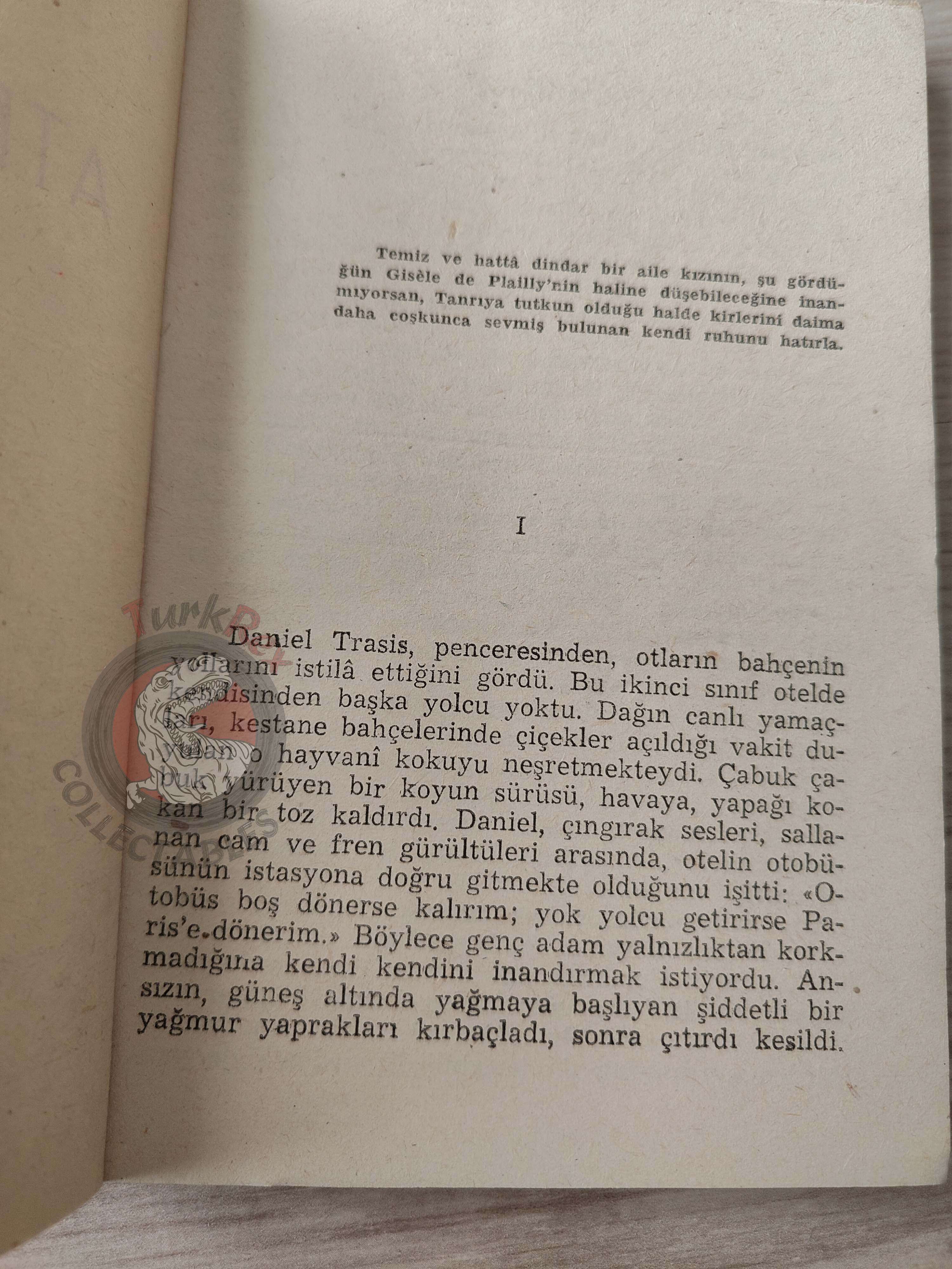 François Mauriac – The River of Fire 1955 1st Turkish Book Turkey