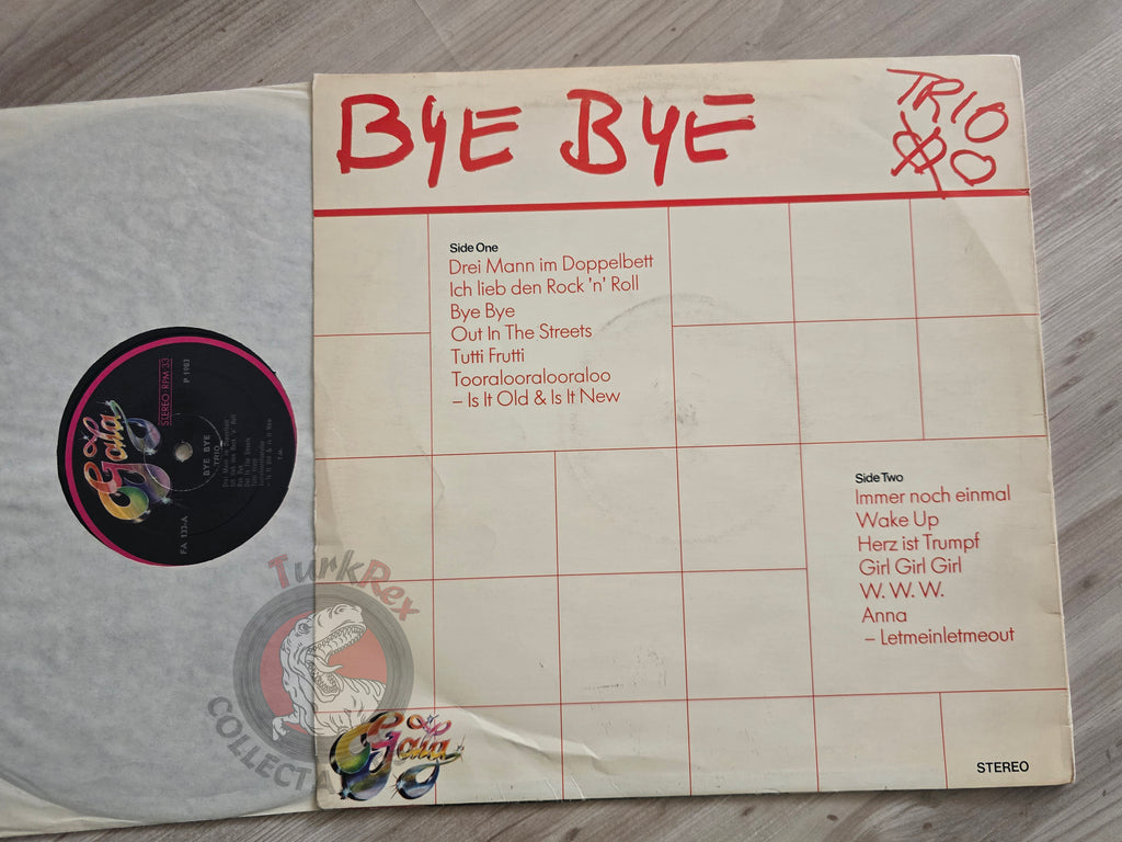 Trio – Bye Bye Turkish Pressing Vinyl Turkey Edition