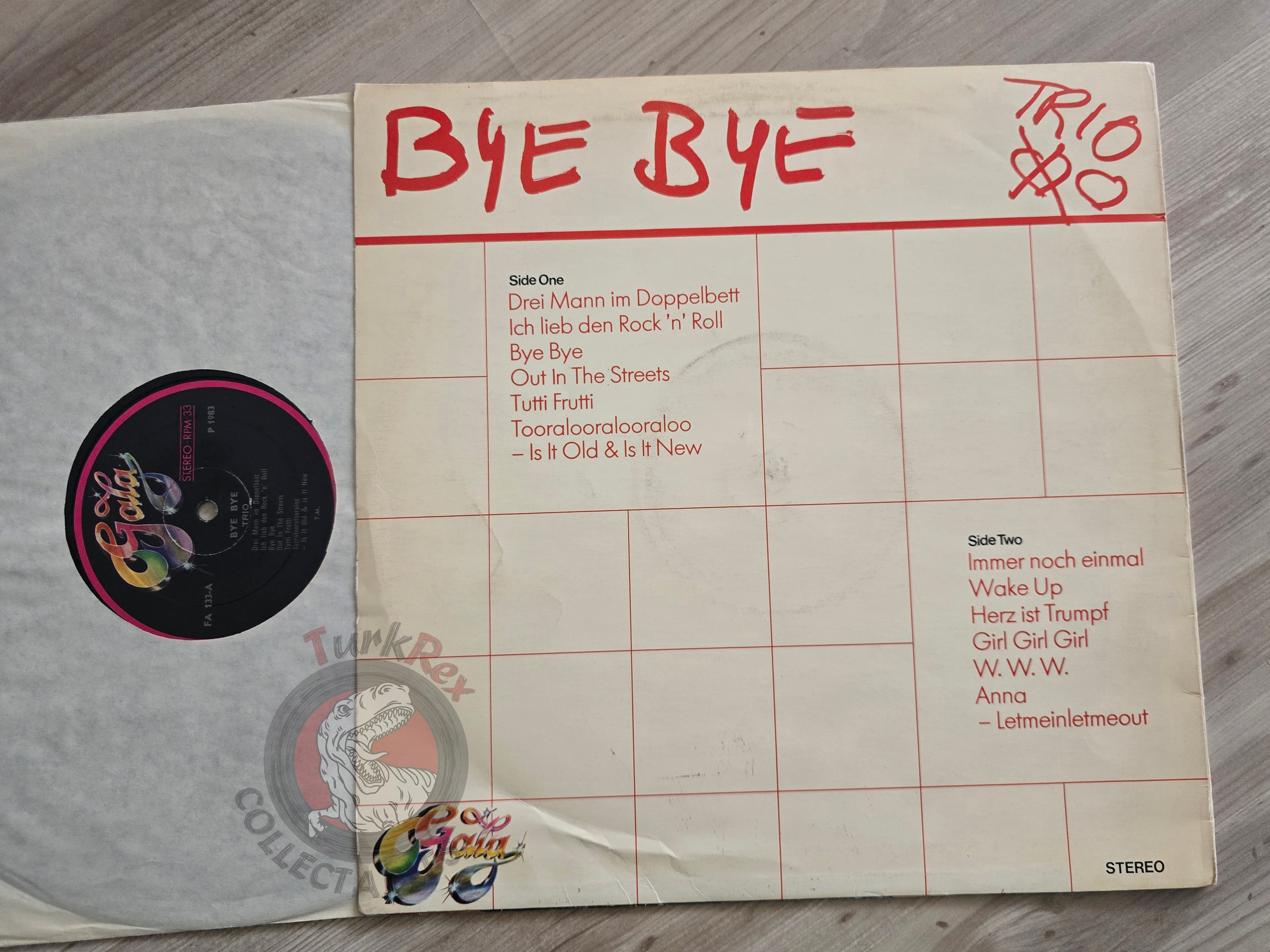Trio – Bye Bye Turkish Pressing Vinyl Turkey Edition