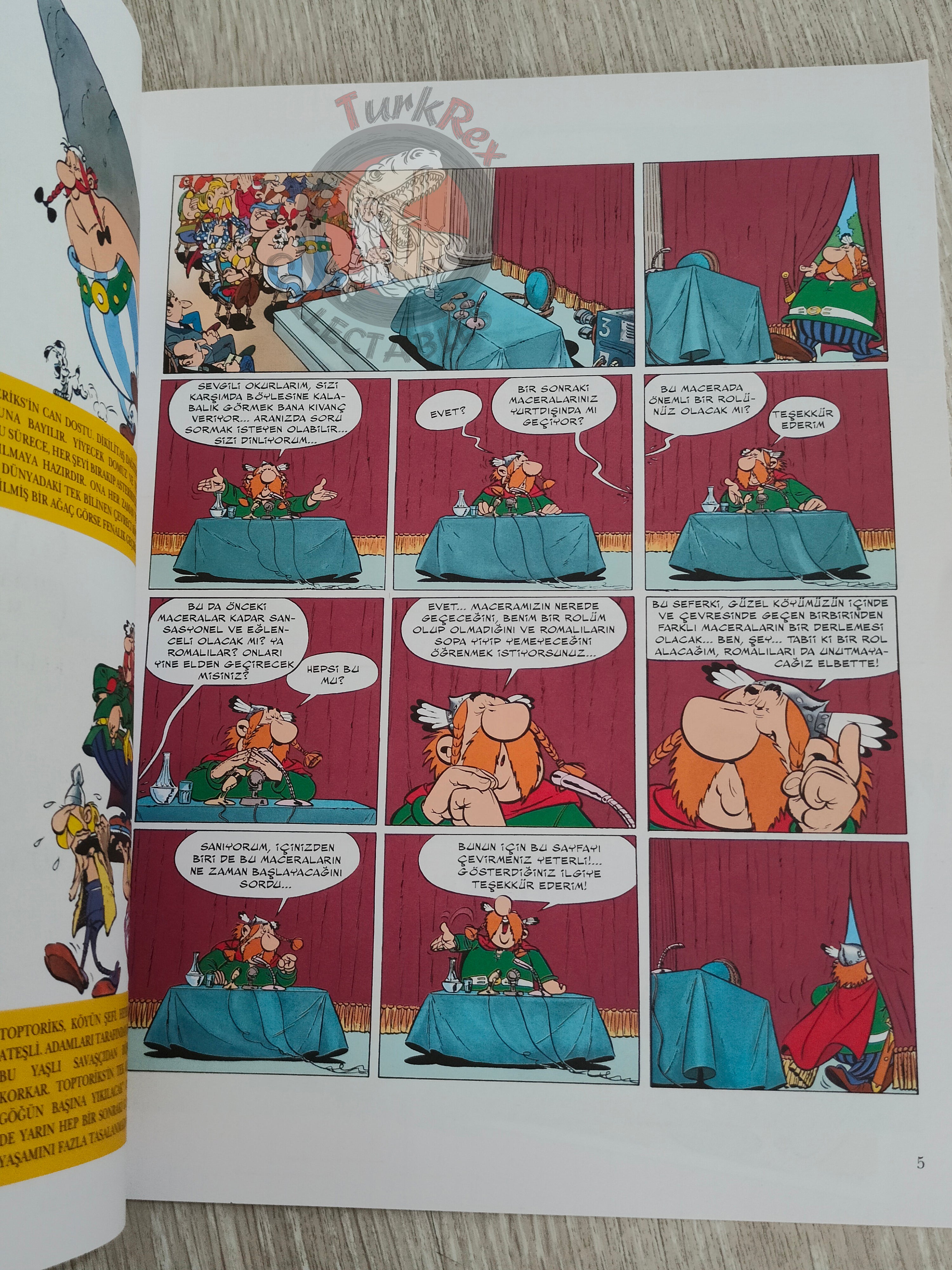 Asterix – Asterix and the Class Act 2008 1st Edition Turkish Edition Comic Turkey