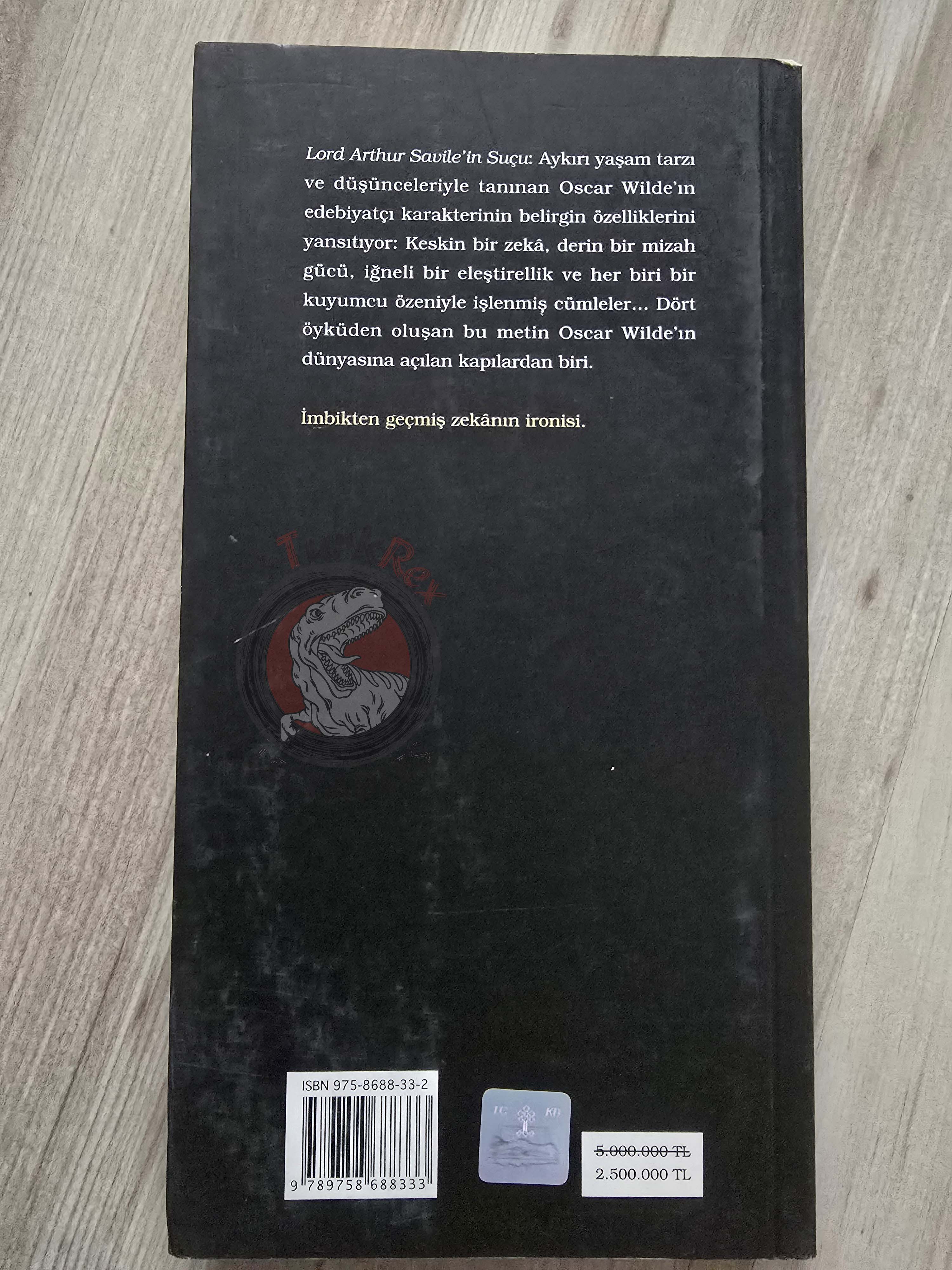 Oscar Wilde – Lord Arthur Savile’s Crime 12003 Turkish Book Turkey