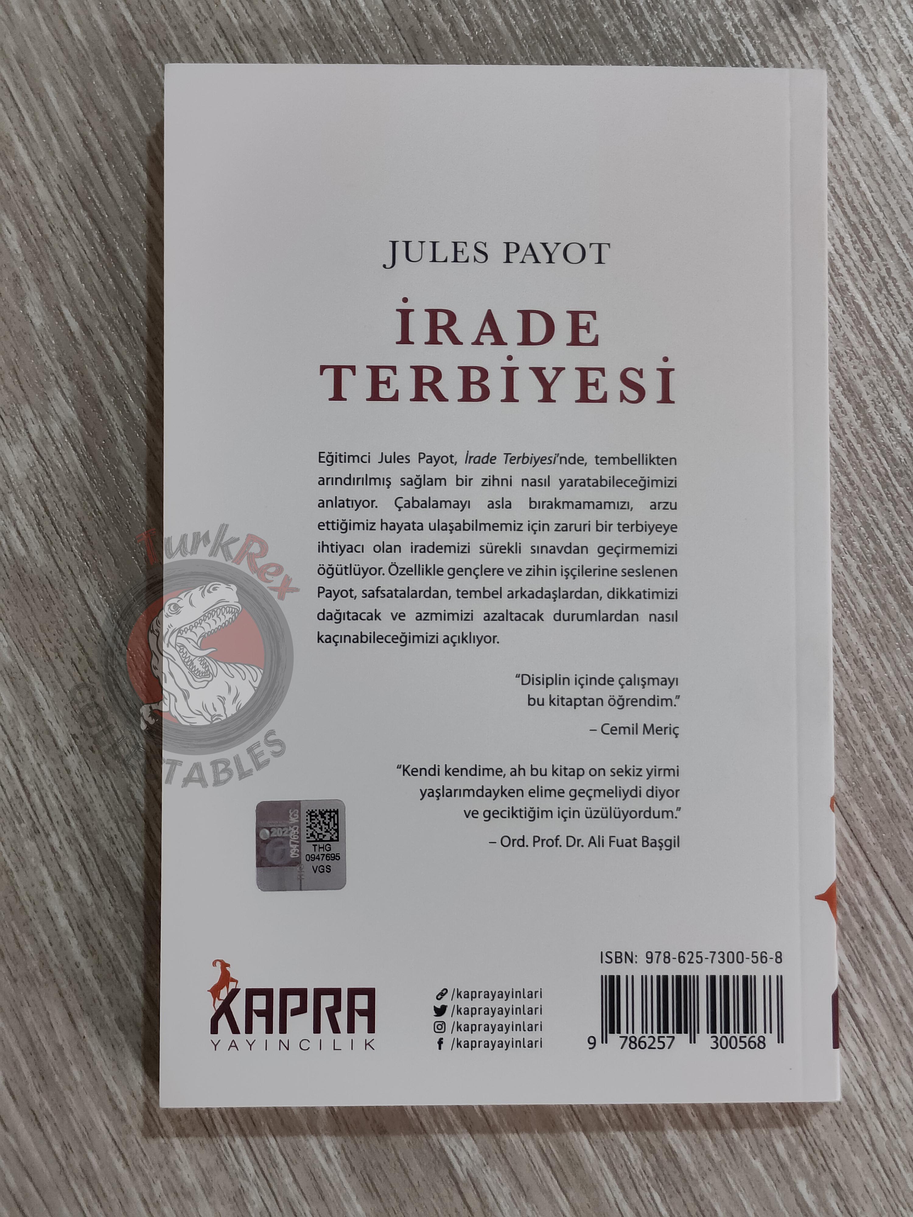 Jules Payot – The Education of the Will 2021 Turkish Book Turkey