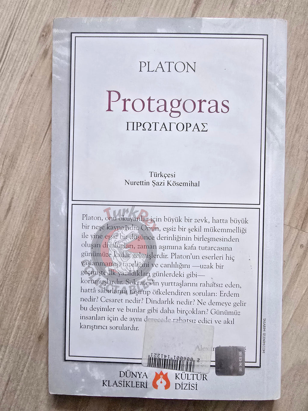 Plato – Protagoras 2001 Turkish Book Turkey