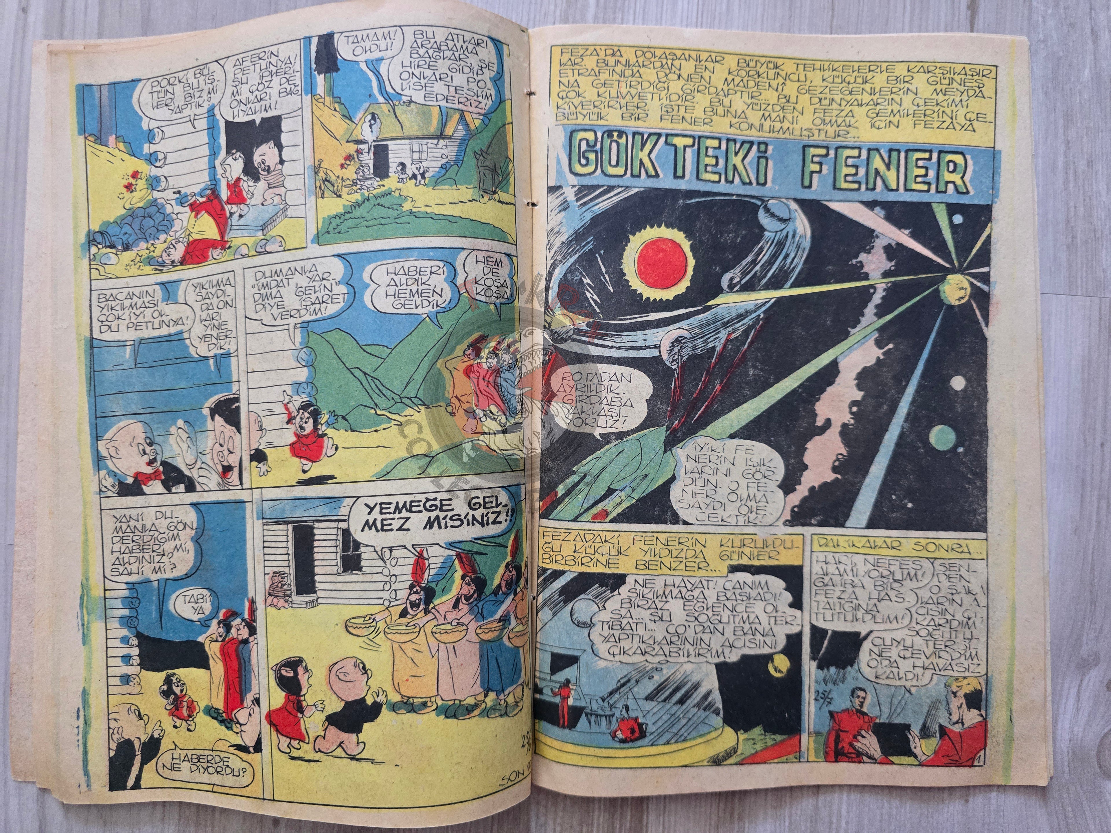 Çocuk Haftası Magazine 1962 Porky Pig Turkish Comic Turkey