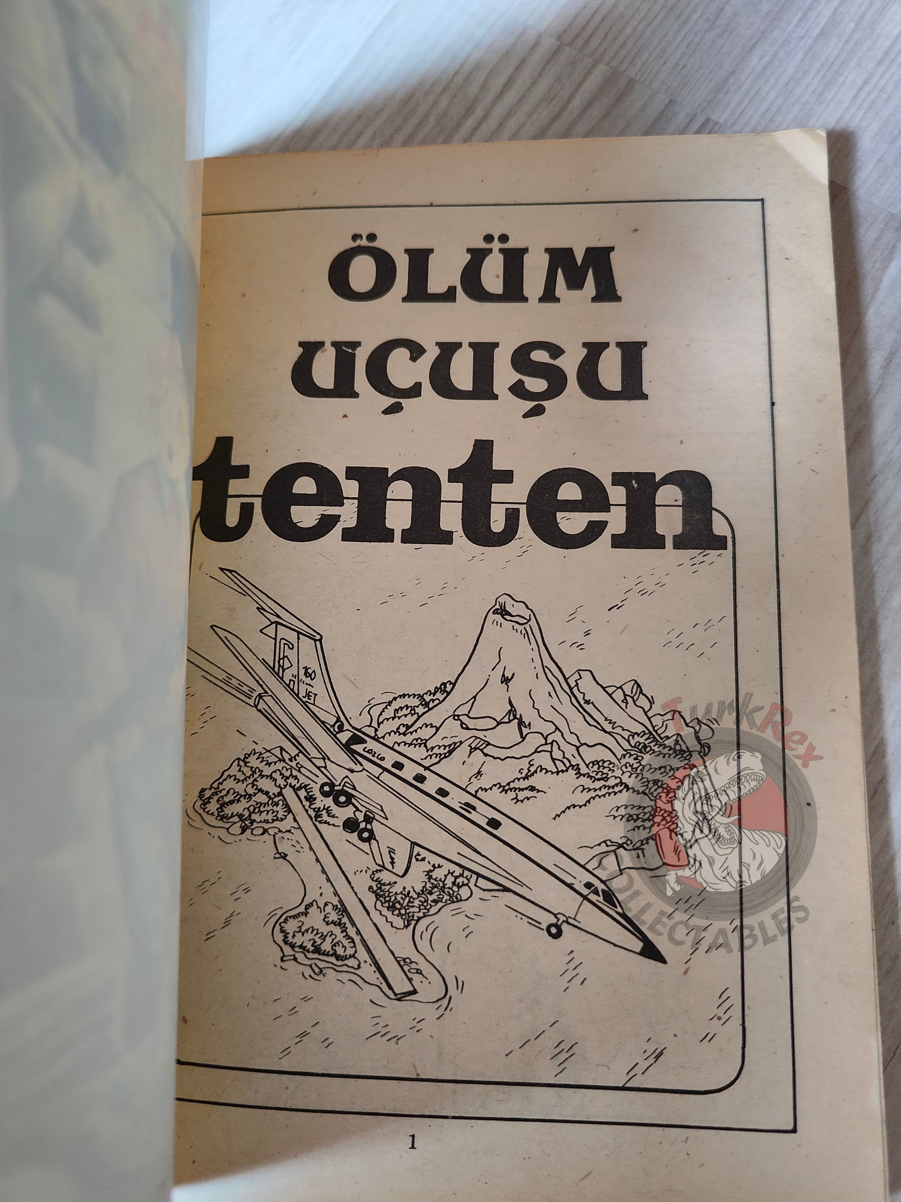 Tintin – Flight 714 to Sydney  early 1980s Turkish Edition Comic Turkey