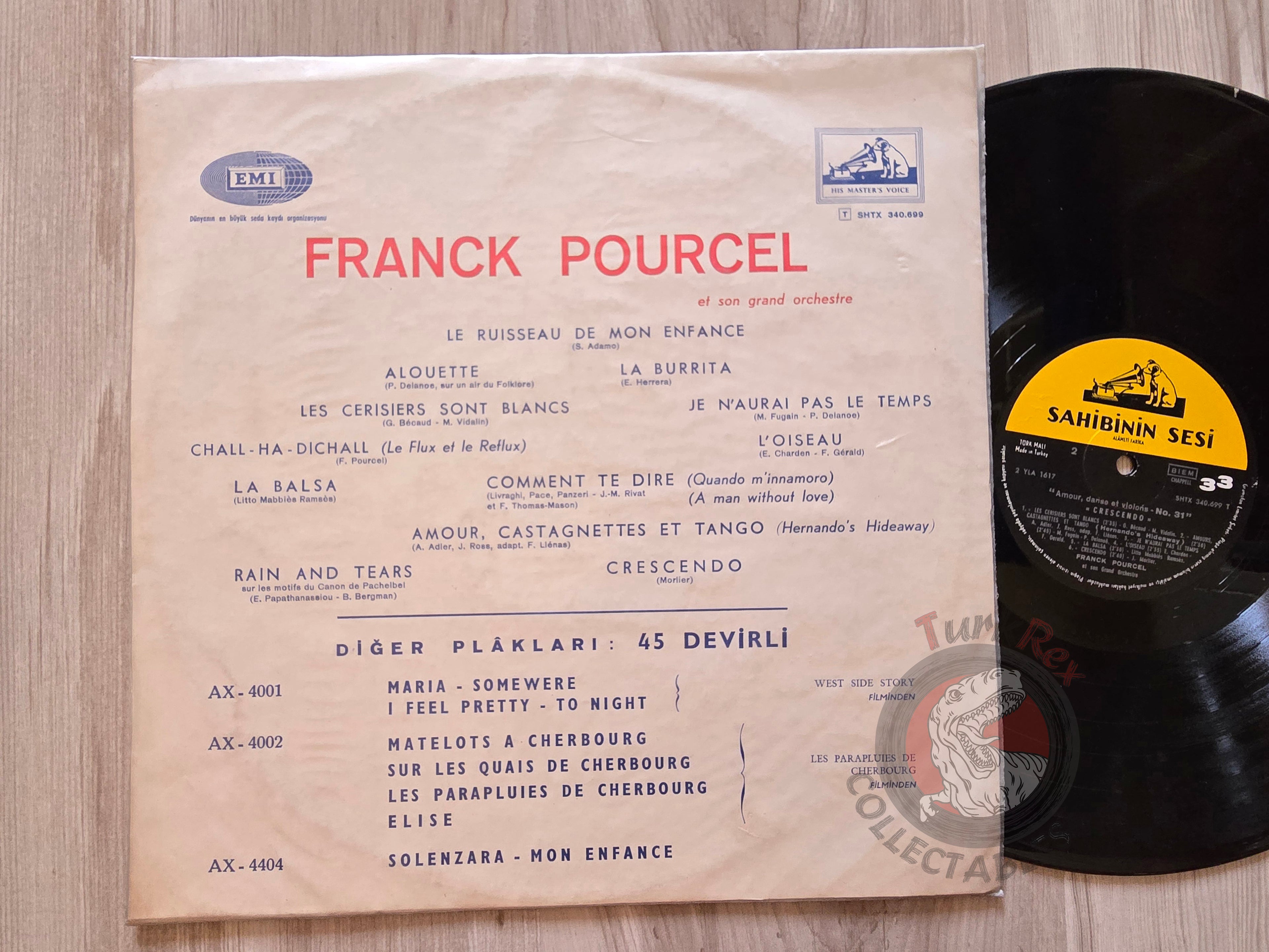 Franck Pourcel – Amour, Danse Et Violons No 31 Turkish Pressing Vinyl Turkey Edition