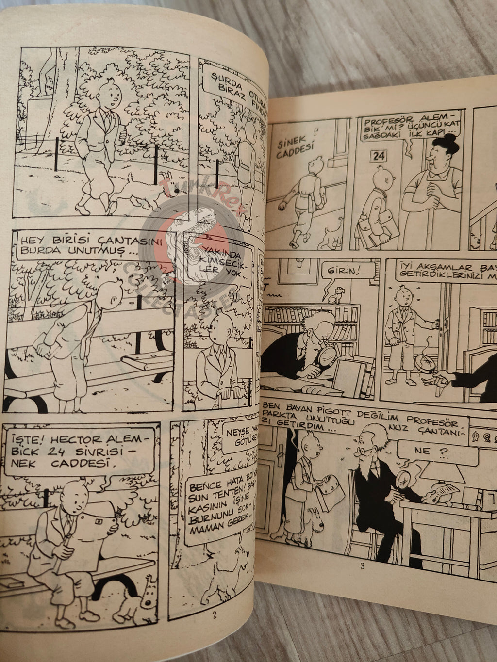 Tintin – King Ottokar’s Sceptre 1980s Turkish Edition Comic Turkey B