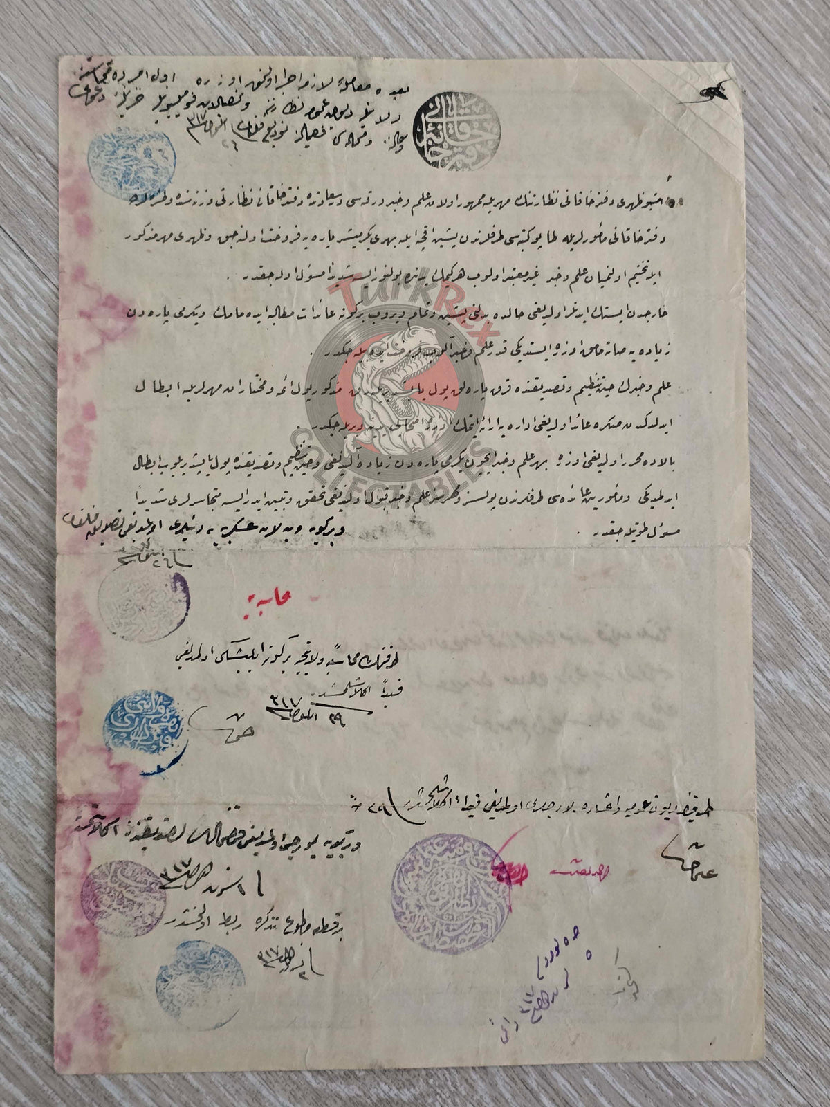 Ottoman 1901 Land Deed House in Ankara Title Armenian Citizens Armenia
