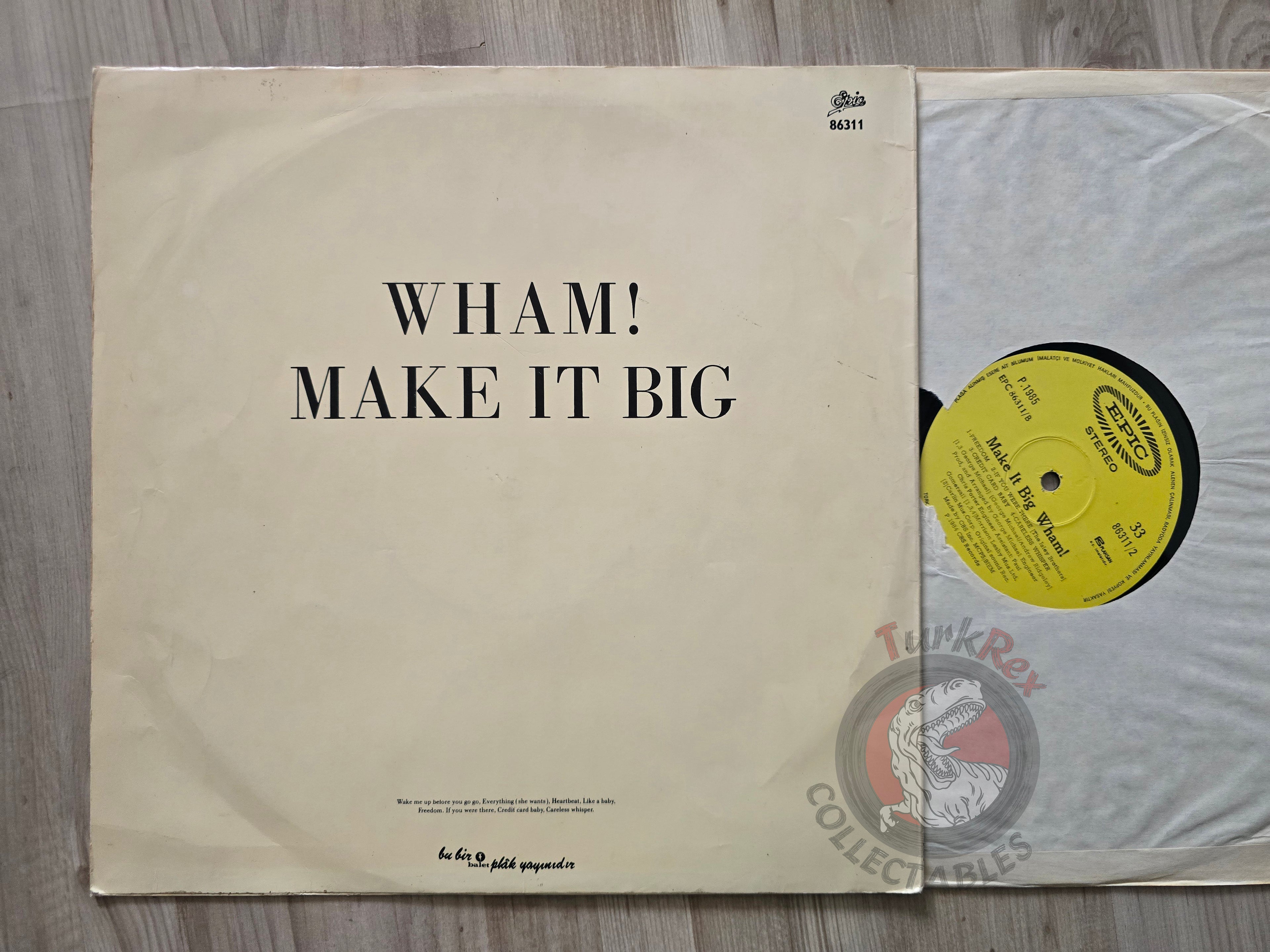 Wham! – Make It Big  Turkish Pressing Vinyl Turkey Edition