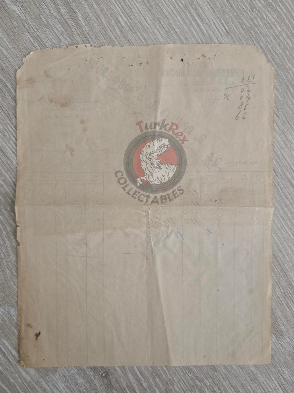 Ottoman 1920 İzmir Textile Company Kırmacıyan & Papazyan Armenian Citizens Armenia