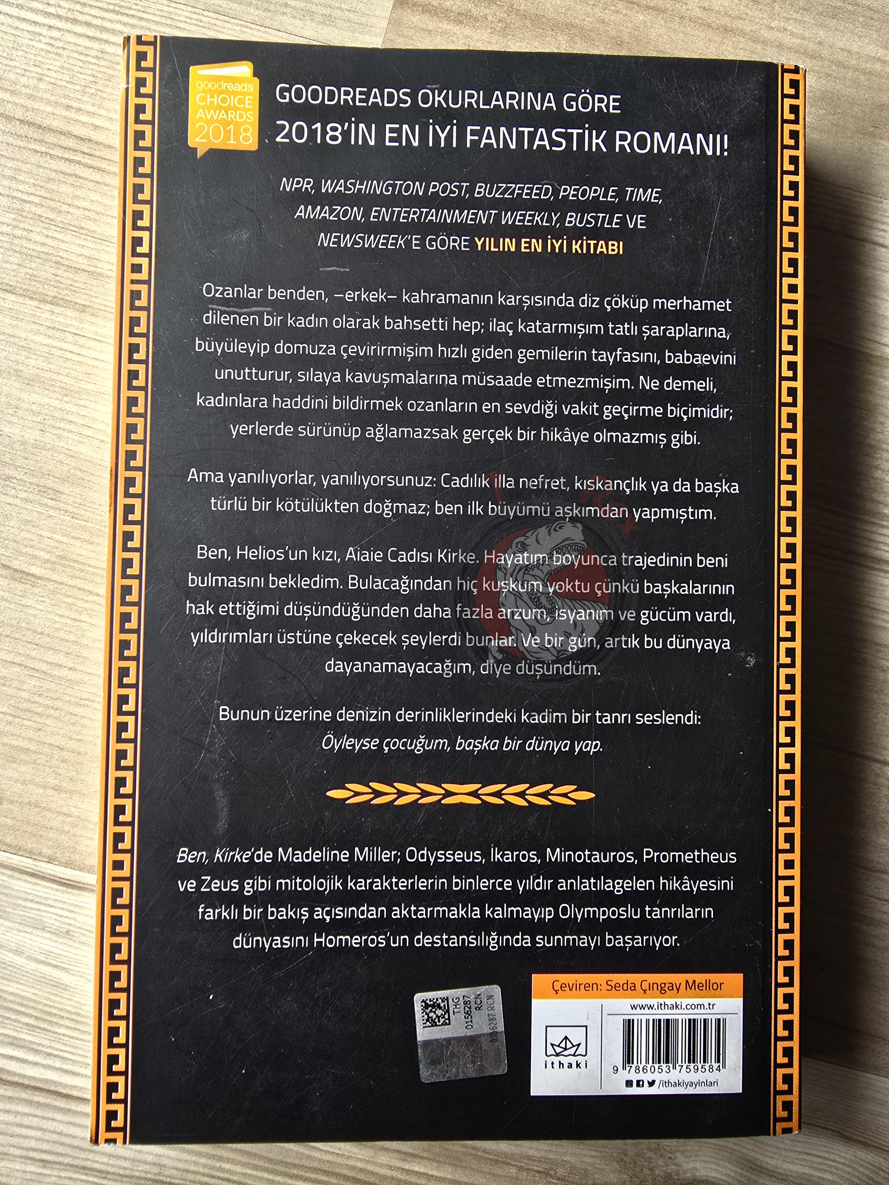 Madeline Miller – Circe 2020 Turkish Book Turkey