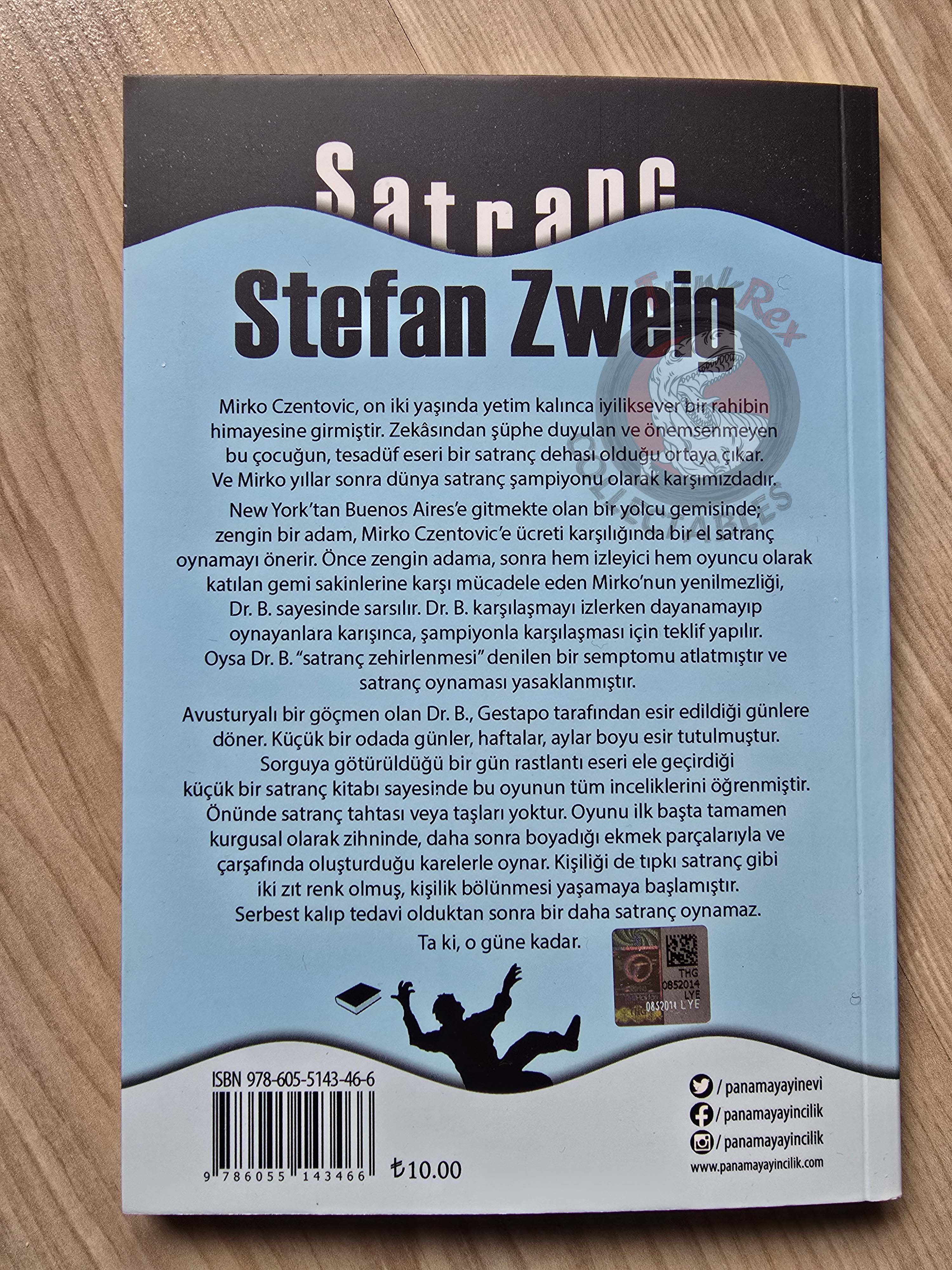 Stefan Zweig – The Royal Game Turkish Book Turkey