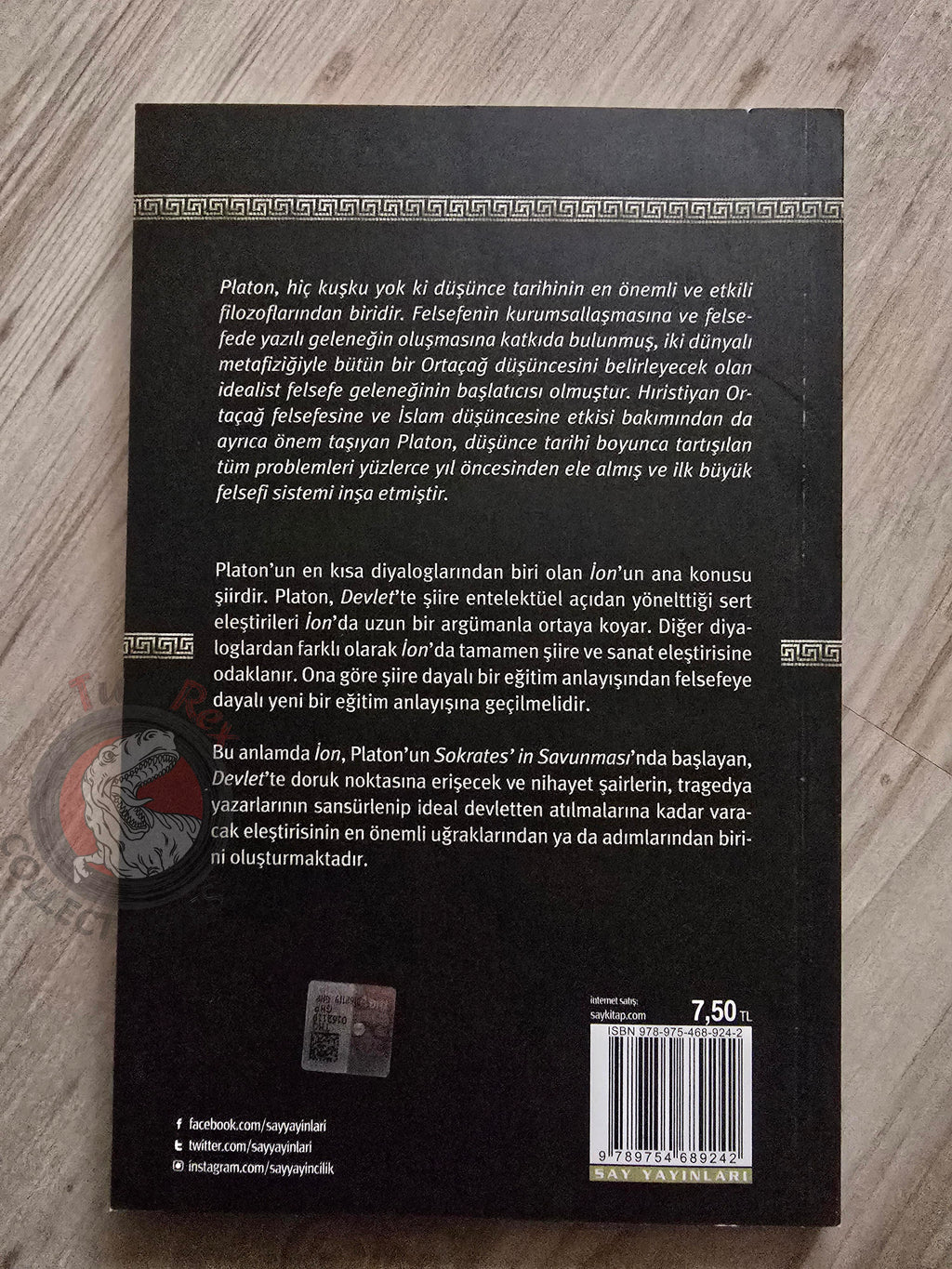 Plato – Ion 2017 Turkish Book Turkey