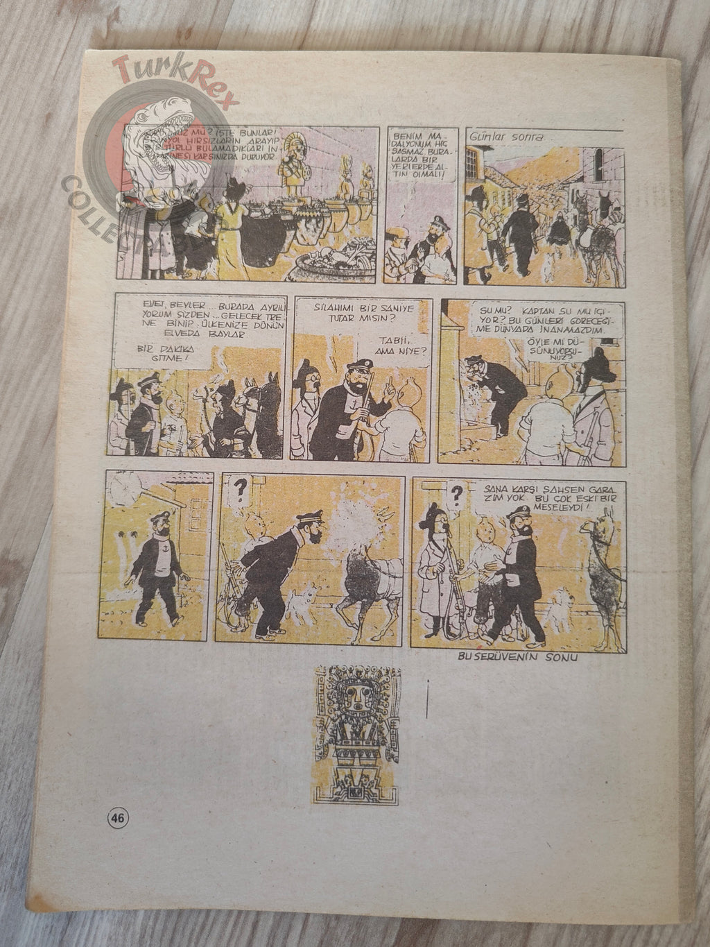 Tintin – Prisoners Of The Sun 1989 Turkish Edition Comic Turkey