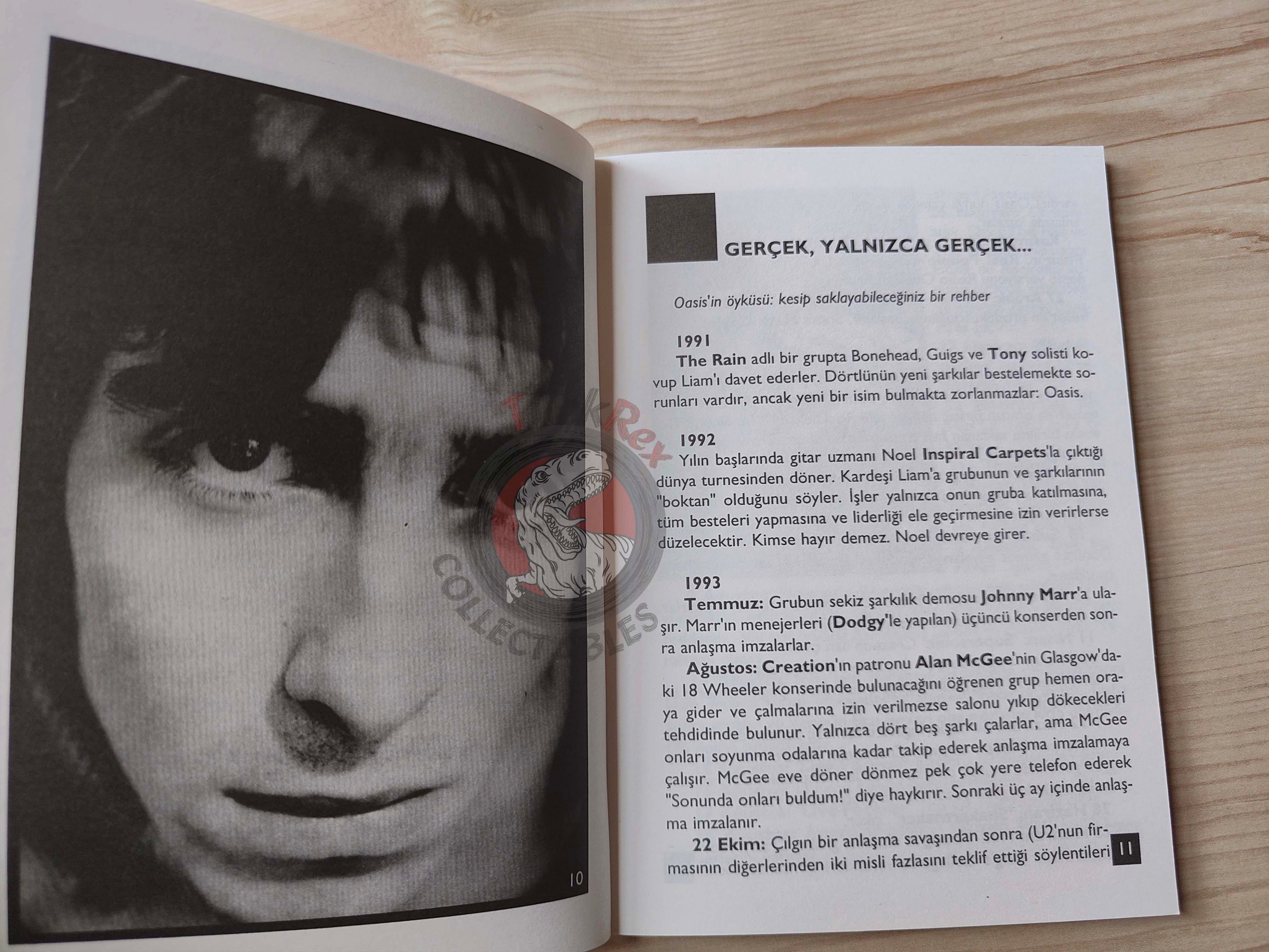 Oasis Biography Book 1997 1st by Turkish Writer Book Turkey