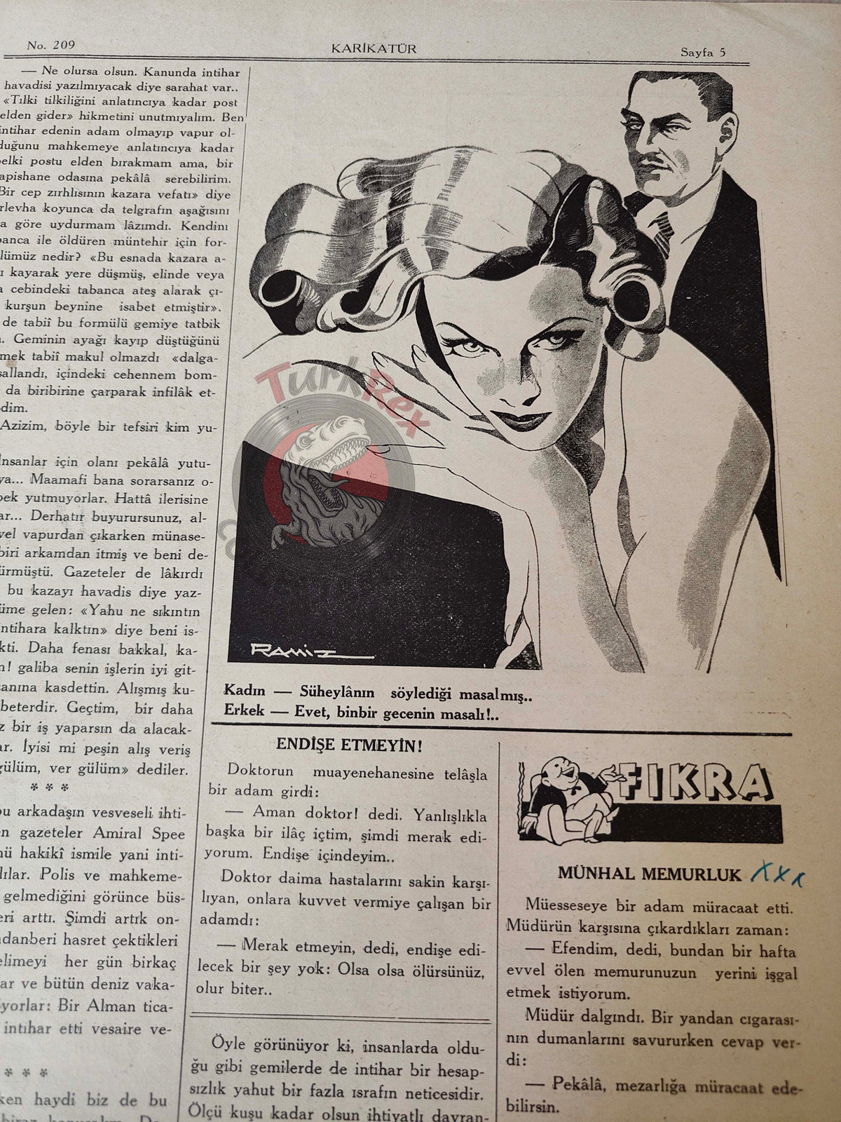 Karikatür 1939 Humor Magazine Turkish Turkey New Year Russia WW2 era Deutsche Lufthansa