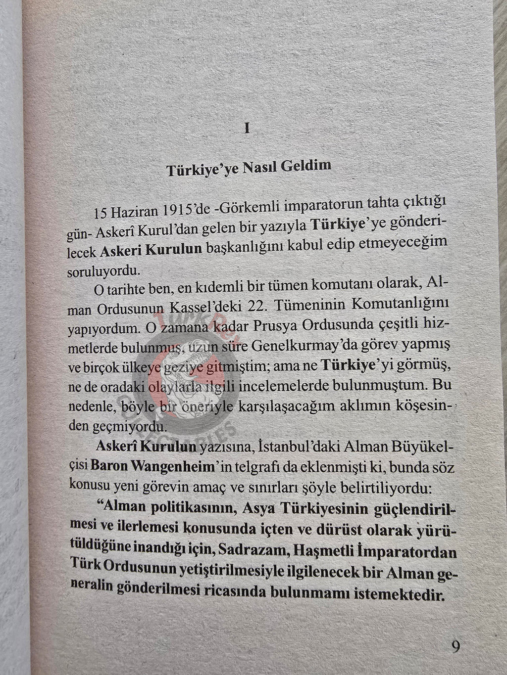 Liman von Sanders – Five Years in Turkey 1998 Turkish Book Turkey
