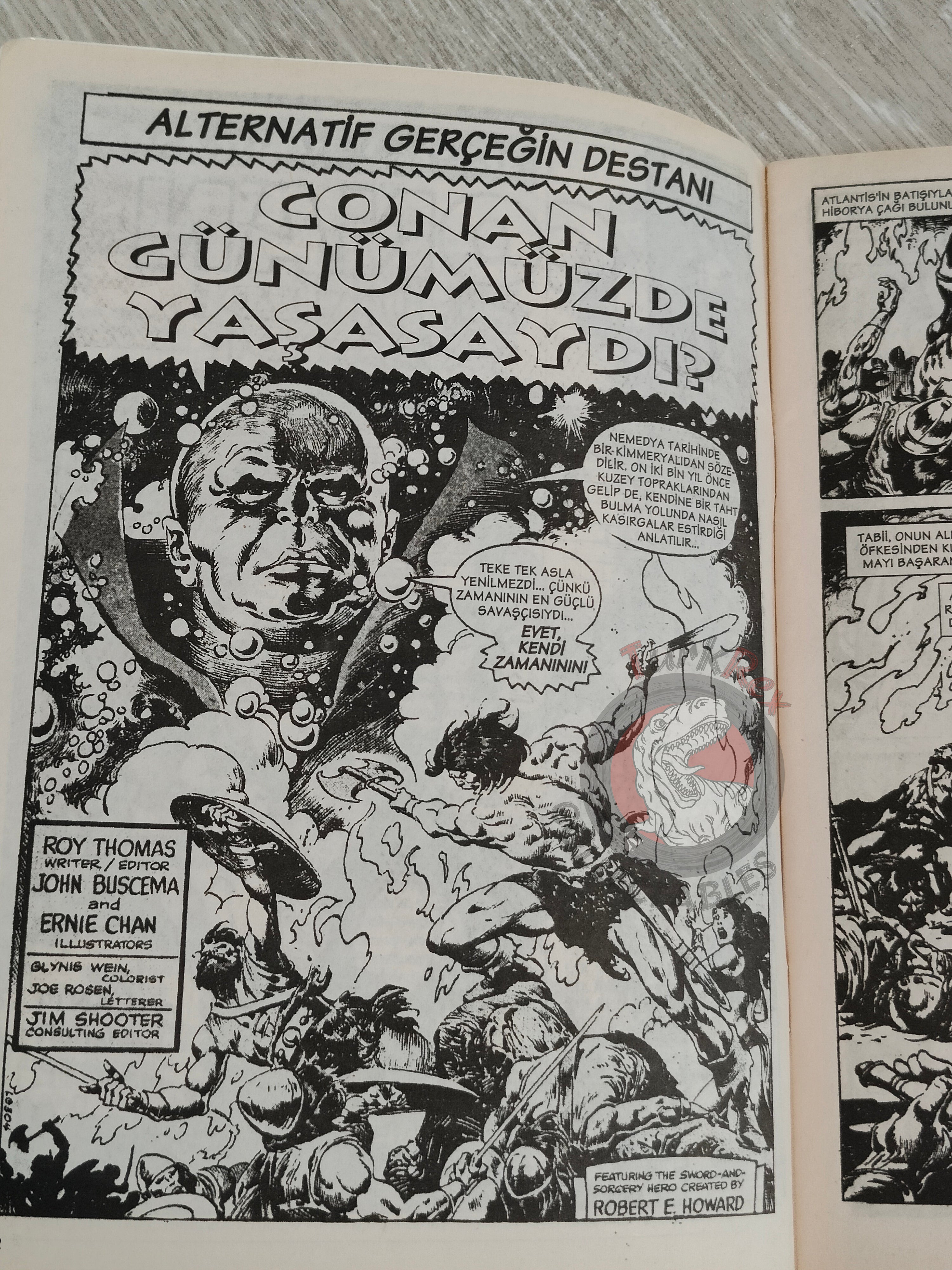 Conan #30 What If #13 the Barbarian Walked the Earth Today Turkish Comic Turkey