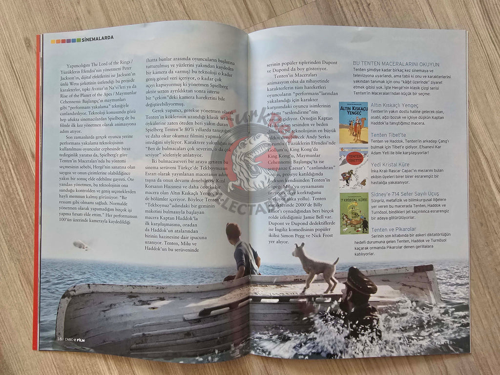CNBC-e Film 2011 The Adventures of Tintin Turkish Mag Turkey X-Men he Twilight Saga