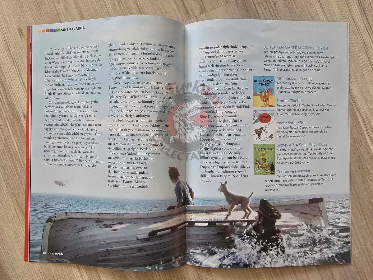 CNBC-e Film 2011 The Adventures of Tintin Turkish Mag Turkey X-Men he Twilight Saga
