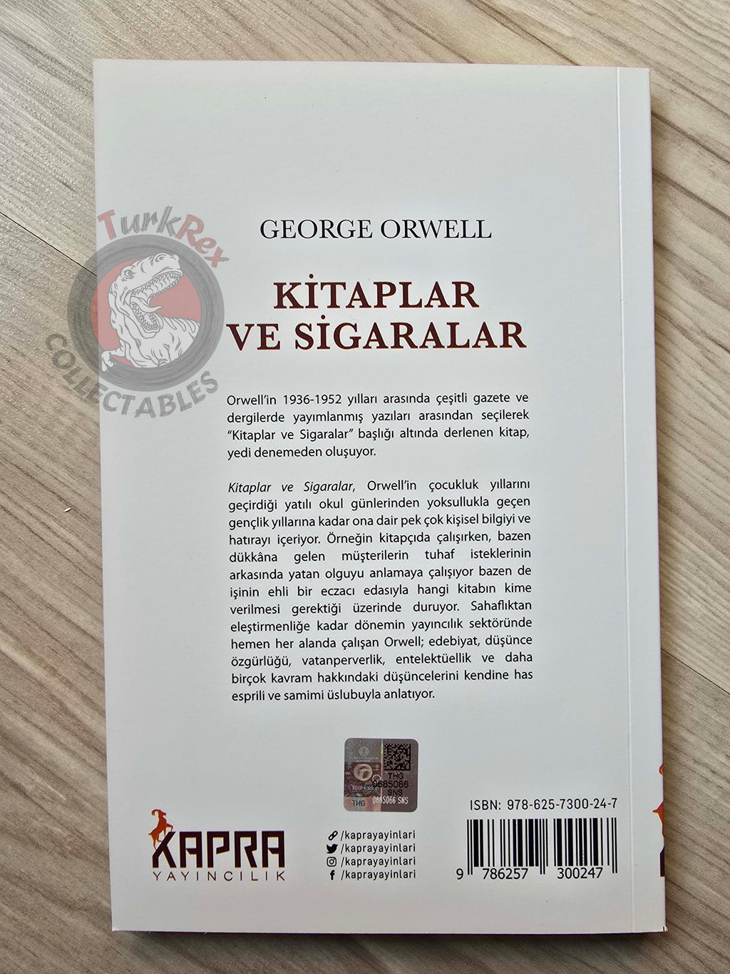 George Orwell – Books vs Cigarettes 2021 Turkish Book Turkey