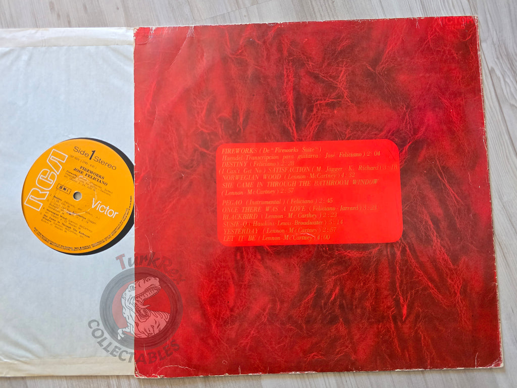 José Feliciano – Fireworks Turkish Pressing Vinyl Turkey Edition