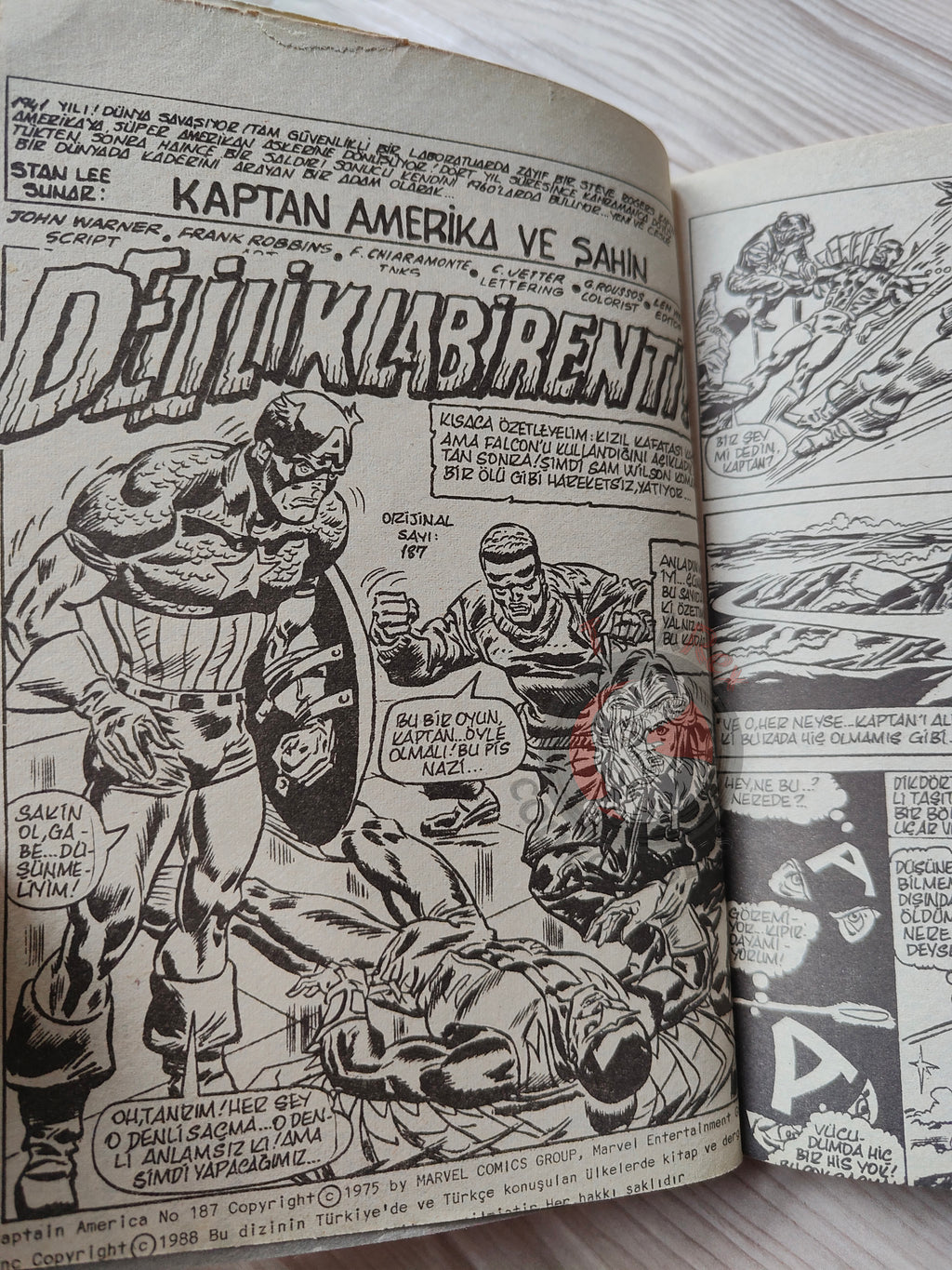 Captain America – Volume 5 1989 Turkish Comic Turkey