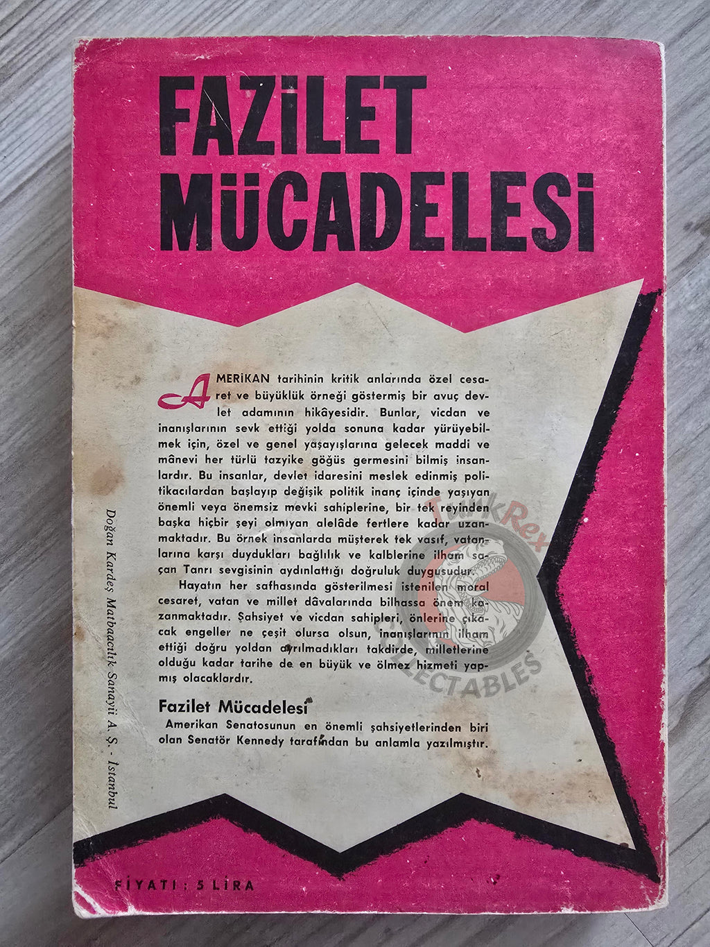 John F. Kennedy – Profiles in Courage 1967 Turkish Book Turkey